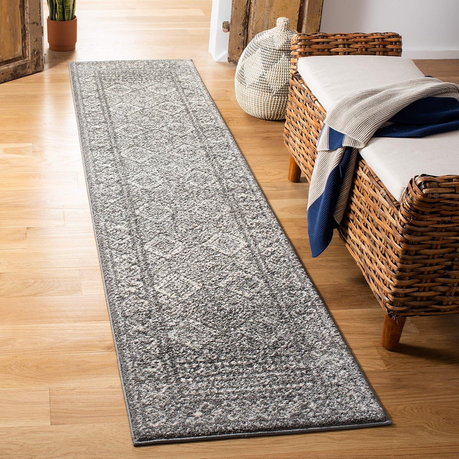 image:imageSAFAVIEH Area Rug 8x10 Tulum Collection Large Ivory amp Grey Moroccan Boho Distressed Design NonShedding amp Easy to Clean Ideal for Living Room Bedroom Dining Space TUL264ADark GreyIvory
