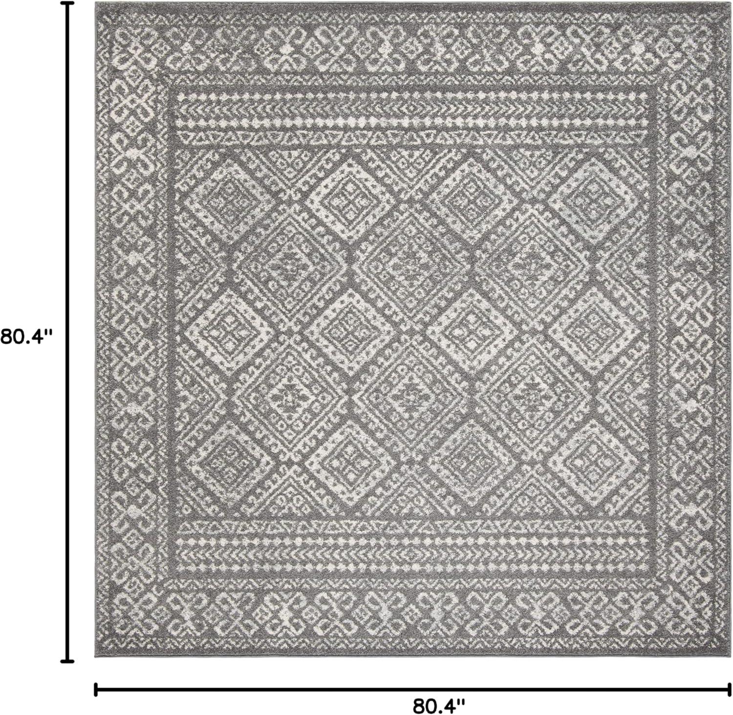 image:imageSAFAVIEH Area Rug 8x10 Tulum Collection Large Ivory amp Grey Moroccan Boho Distressed Design NonShedding amp Easy to Clean Ideal for Living Room Bedroom Dining Space TUL264ADark GreyIvory