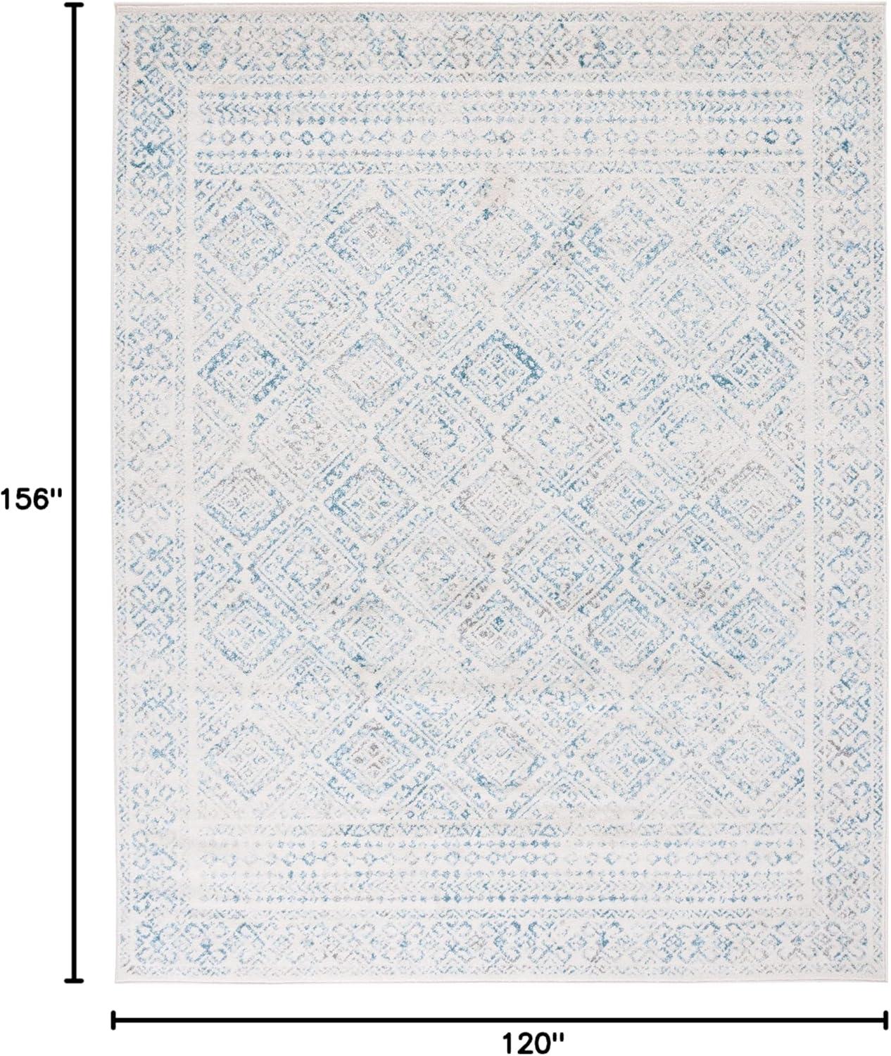 image:imageSAFAVIEH Area Rug 8x10 Tulum Collection Large Ivory amp Grey Moroccan Boho Distressed Design NonShedding amp Easy to Clean Ideal for Living Room Bedroom Dining Space TUL264AIvoryTurquoise