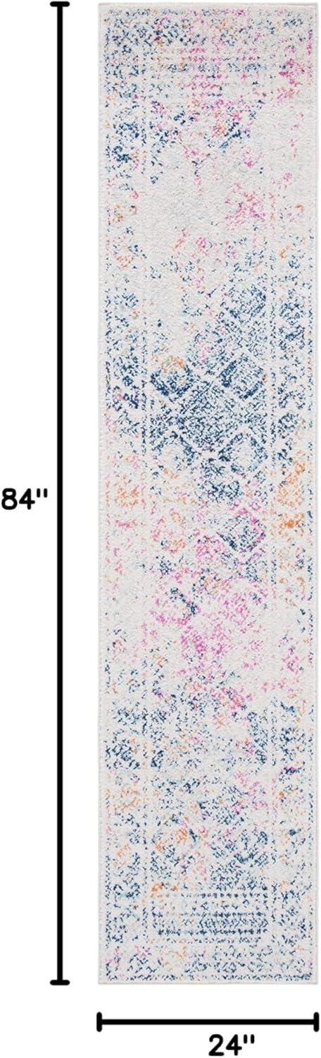 image:imageSAFAVIEH Area Rug 8x10 Tulum Collection Large Ivory amp Grey Moroccan Boho Distressed Design NonShedding amp Easy to Clean Ideal for Living Room Bedroom Dining Space TUL264AIvoryDark Blue