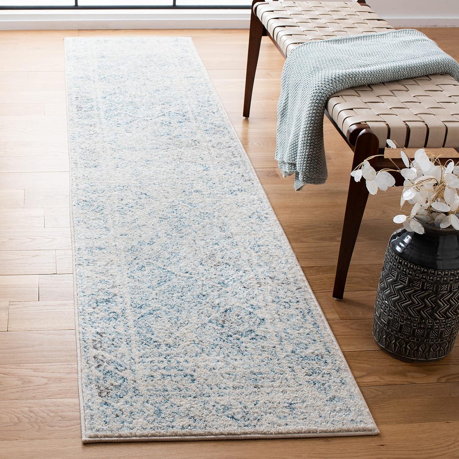 image:imageSAFAVIEH Area Rug 8x10 Tulum Collection Large Ivory amp Grey Moroccan Boho Distressed Design NonShedding amp Easy to Clean Ideal for Living Room Bedroom Dining Space TUL264AIvoryTurquoise