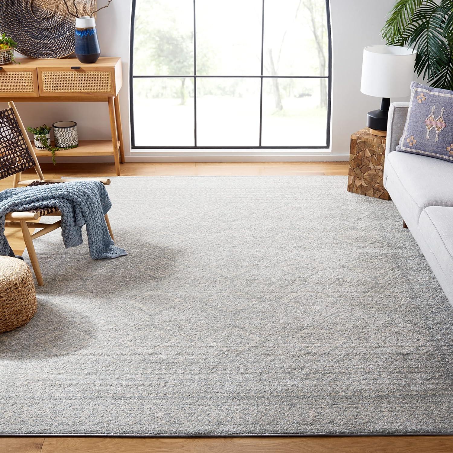 image:imageSAFAVIEH Area Rug 8x10 Tulum Collection Large Ivory amp Grey Moroccan Boho Distressed Design NonShedding amp Easy to Clean Ideal for Living Room Bedroom Dining Space TUL264ALight GreyIvory
