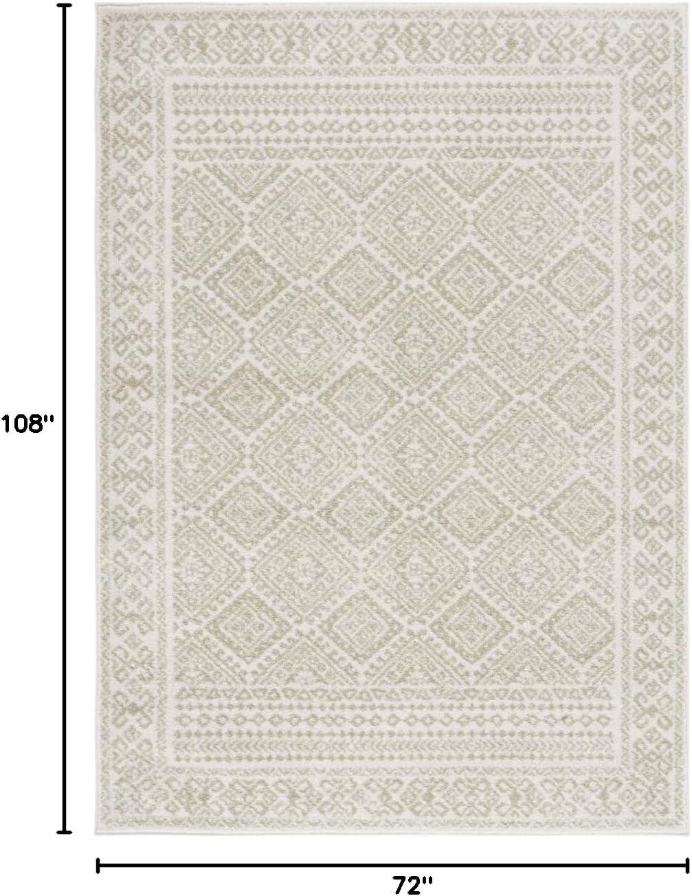 image:imageSAFAVIEH Area Rug 8x10 Tulum Collection Large Ivory amp Grey Moroccan Boho Distressed Design NonShedding amp Easy to Clean Ideal for Living Room Bedroom Dining Space TUL264AIvorySage