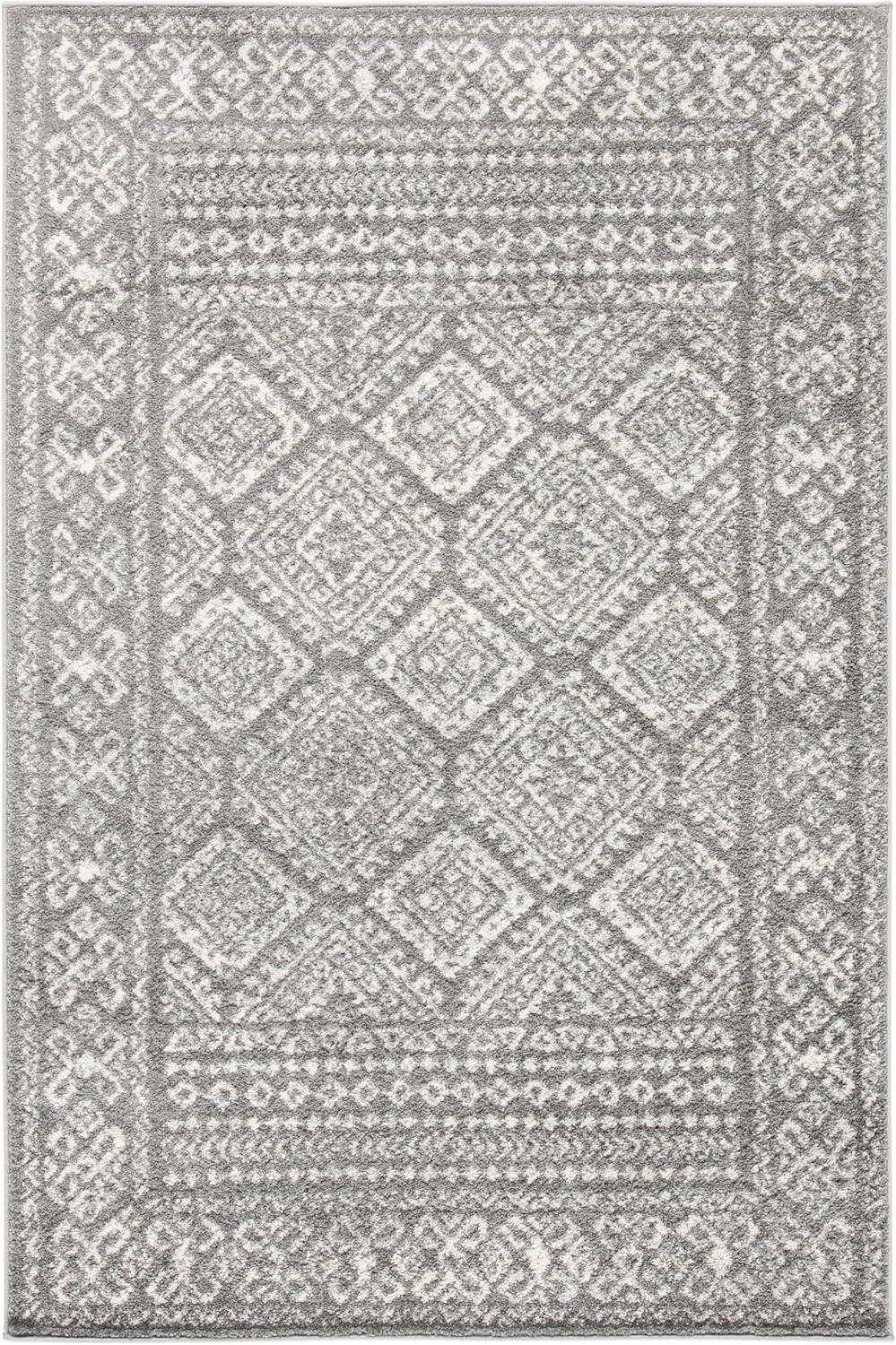 image:imageSAFAVIEH Area Rug 8x10 Tulum Collection Large Ivory amp Grey Moroccan Boho Distressed Design NonShedding amp Easy to Clean Ideal for Living Room Bedroom Dining Space TUL264ADark GreyIvory