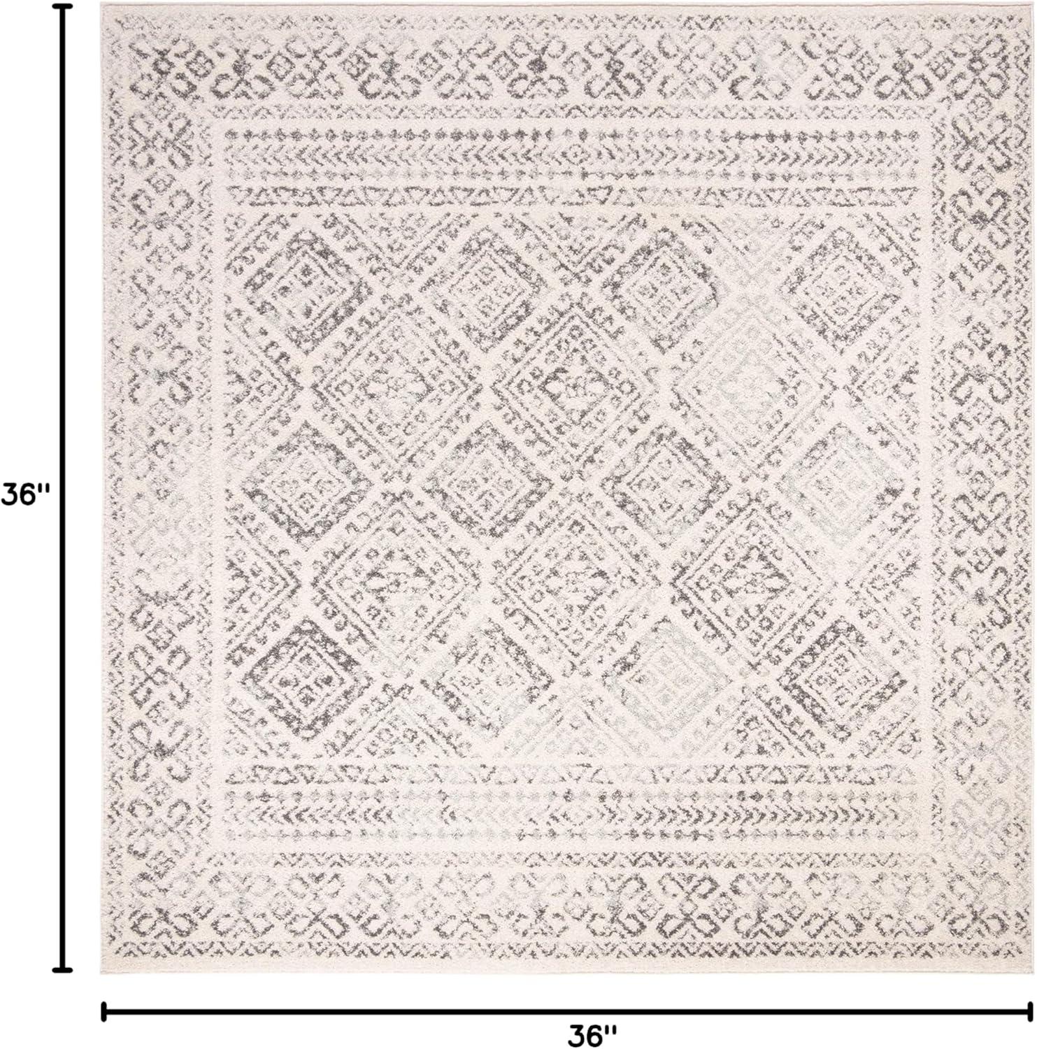 image:imageSAFAVIEH Area Rug 8x10 Tulum Collection Large Ivory amp Grey Moroccan Boho Distressed Design NonShedding amp Easy to Clean Ideal for Living Room Bedroom Dining Space TUL264AIvoryGrey