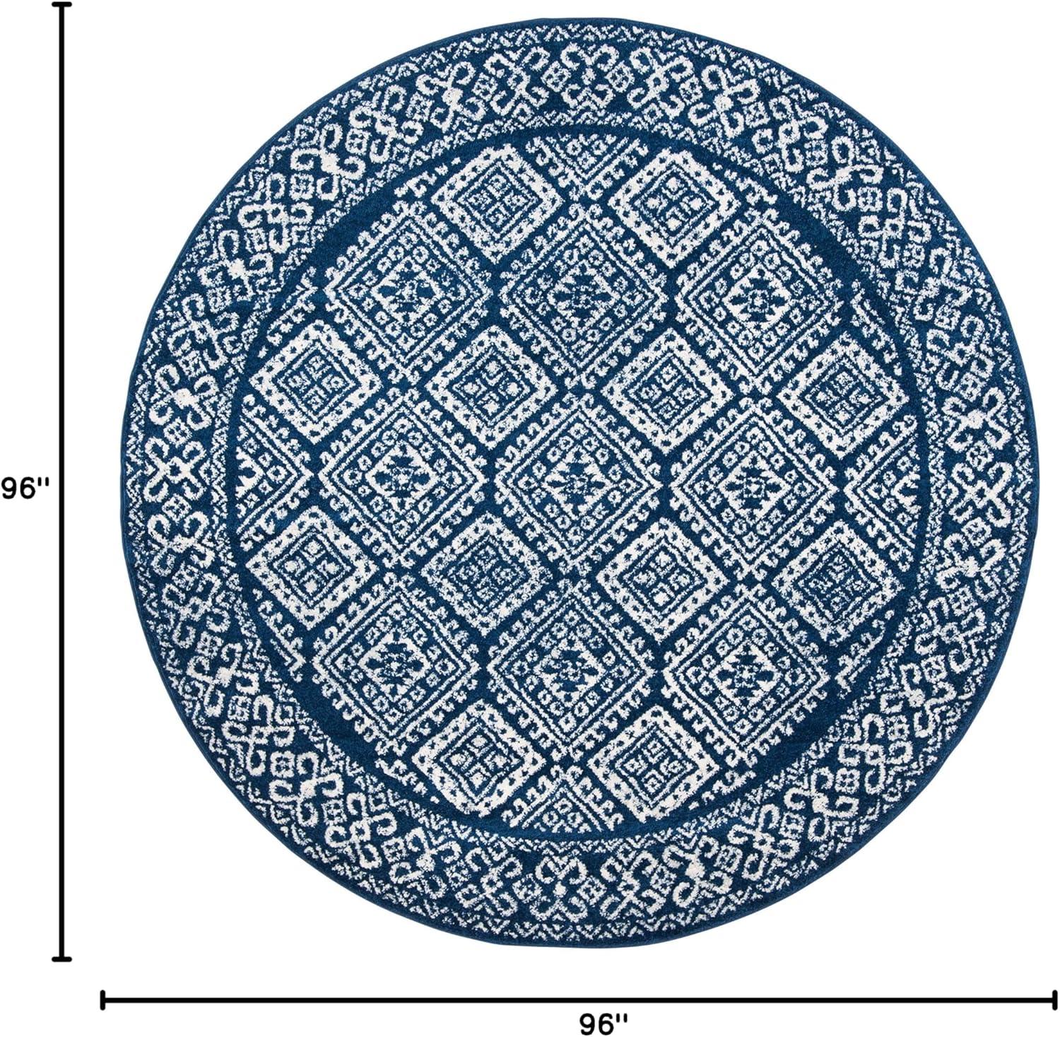 image:imageSAFAVIEH Area Rug 8x10 Tulum Collection Large Ivory amp Grey Moroccan Boho Distressed Design NonShedding amp Easy to Clean Ideal for Living Room Bedroom Dining Space TUL264ANavyIvory