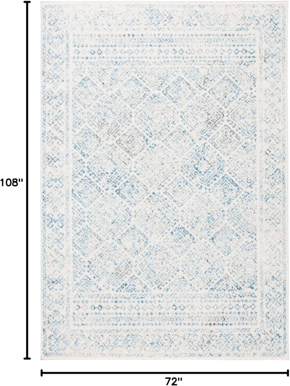 image:imageSAFAVIEH Area Rug 8x10 Tulum Collection Large Ivory amp Grey Moroccan Boho Distressed Design NonShedding amp Easy to Clean Ideal for Living Room Bedroom Dining Space TUL264AIvoryTurquoise