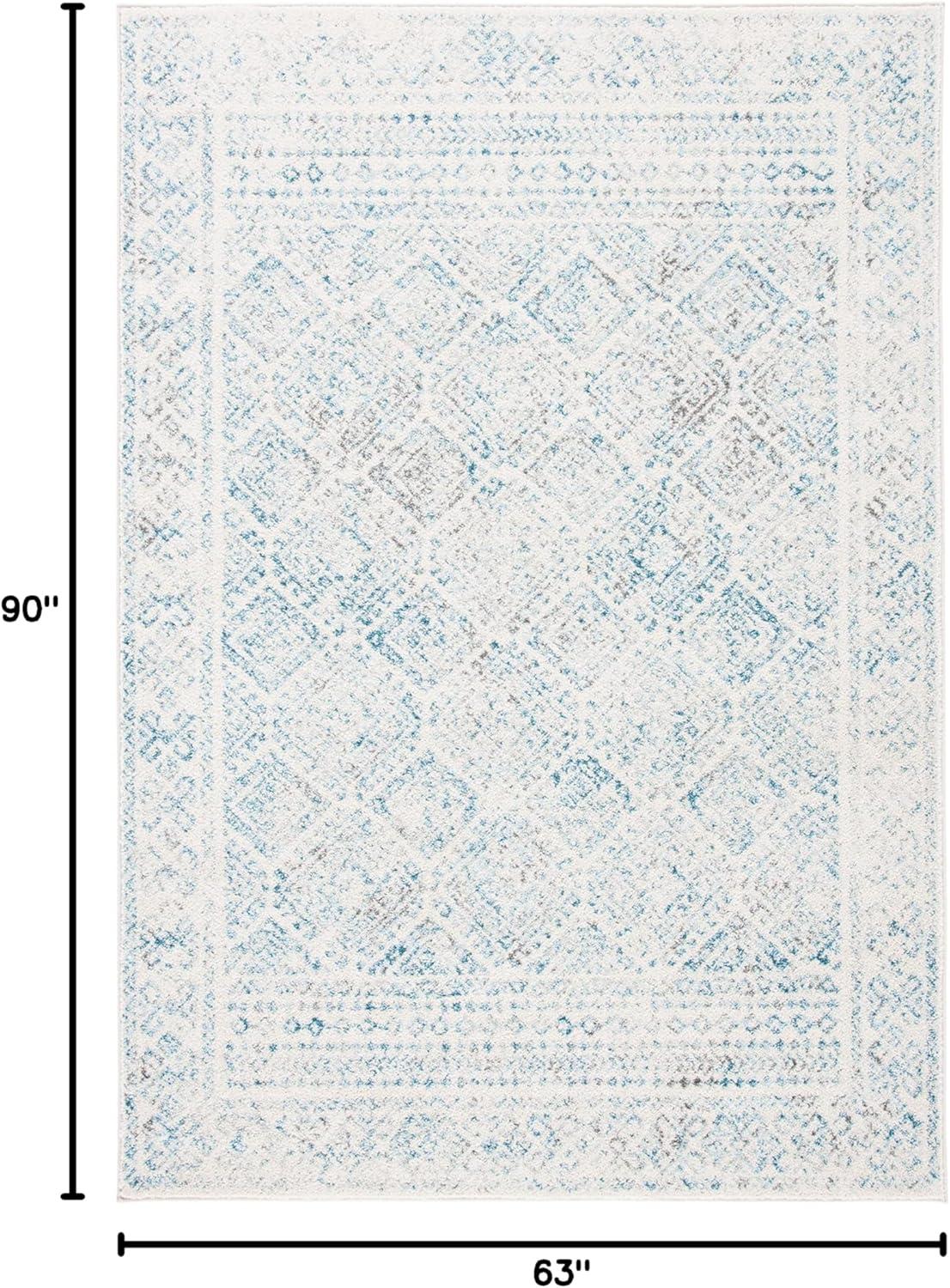image:imageSAFAVIEH Area Rug 8x10 Tulum Collection Large Ivory amp Grey Moroccan Boho Distressed Design NonShedding amp Easy to Clean Ideal for Living Room Bedroom Dining Space TUL264AIvoryTurquoise