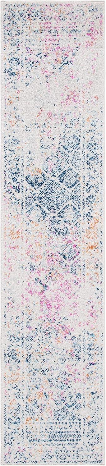 image:imageSAFAVIEH Area Rug 8x10 Tulum Collection Large Ivory amp Grey Moroccan Boho Distressed Design NonShedding amp Easy to Clean Ideal for Living Room Bedroom Dining Space TUL264AIvoryDark Blue