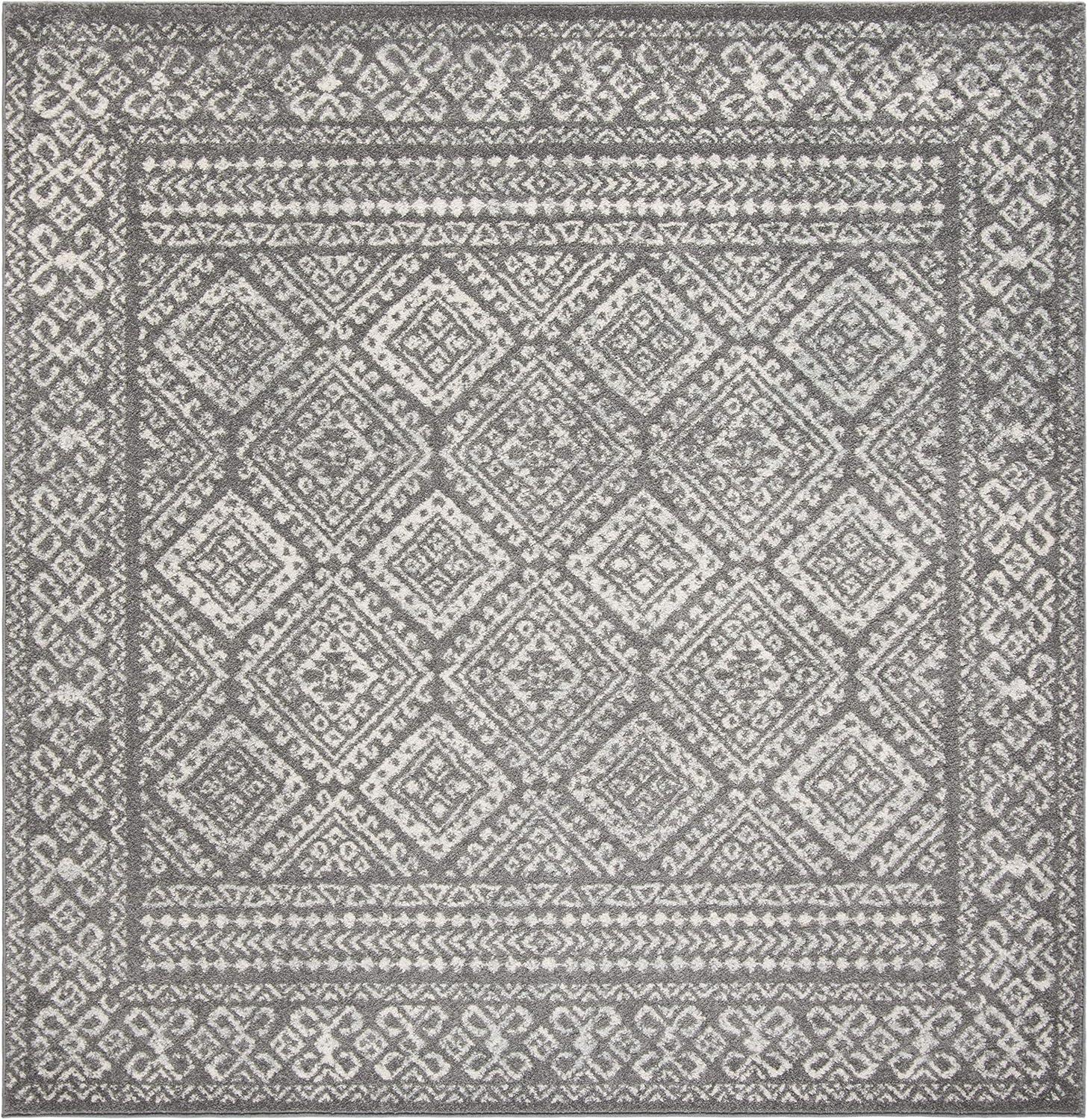 image:imageSAFAVIEH Area Rug 8x10 Tulum Collection Large Ivory amp Grey Moroccan Boho Distressed Design NonShedding amp Easy to Clean Ideal for Living Room Bedroom Dining Space TUL264ADark GreyIvory