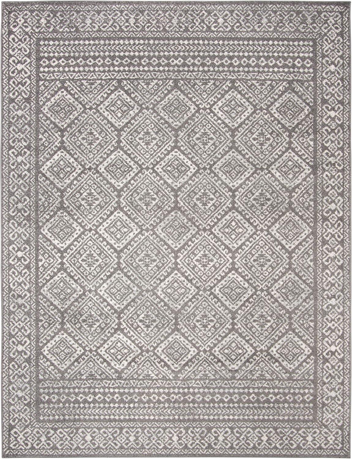 image:imageSAFAVIEH Area Rug 8x10 Tulum Collection Large Ivory amp Grey Moroccan Boho Distressed Design NonShedding amp Easy to Clean Ideal for Living Room Bedroom Dining Space TUL264ADark GreyIvory