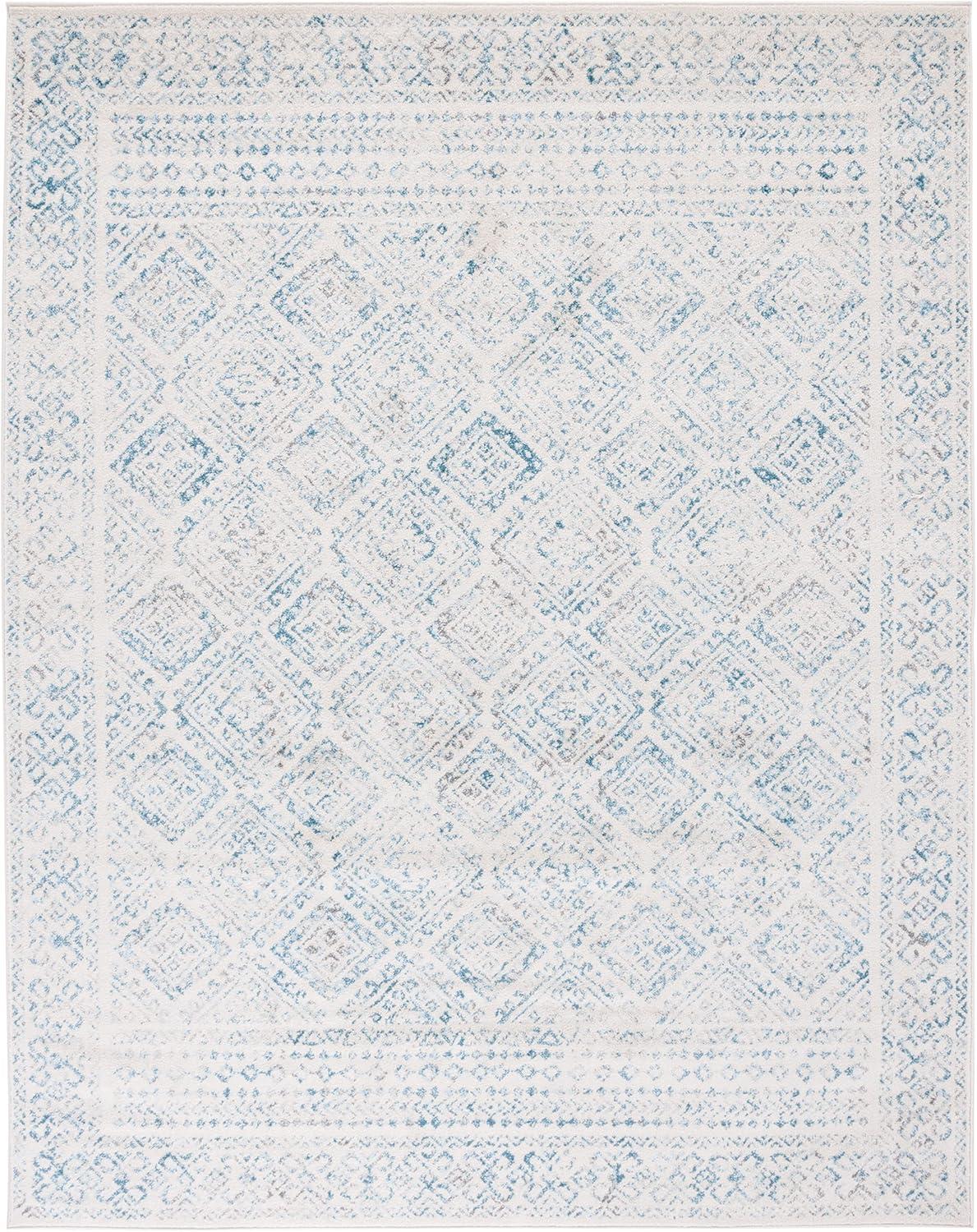 image:imageSAFAVIEH Area Rug 8x10 Tulum Collection Large Ivory amp Grey Moroccan Boho Distressed Design NonShedding amp Easy to Clean Ideal for Living Room Bedroom Dining Space TUL264AIvoryTurquoise