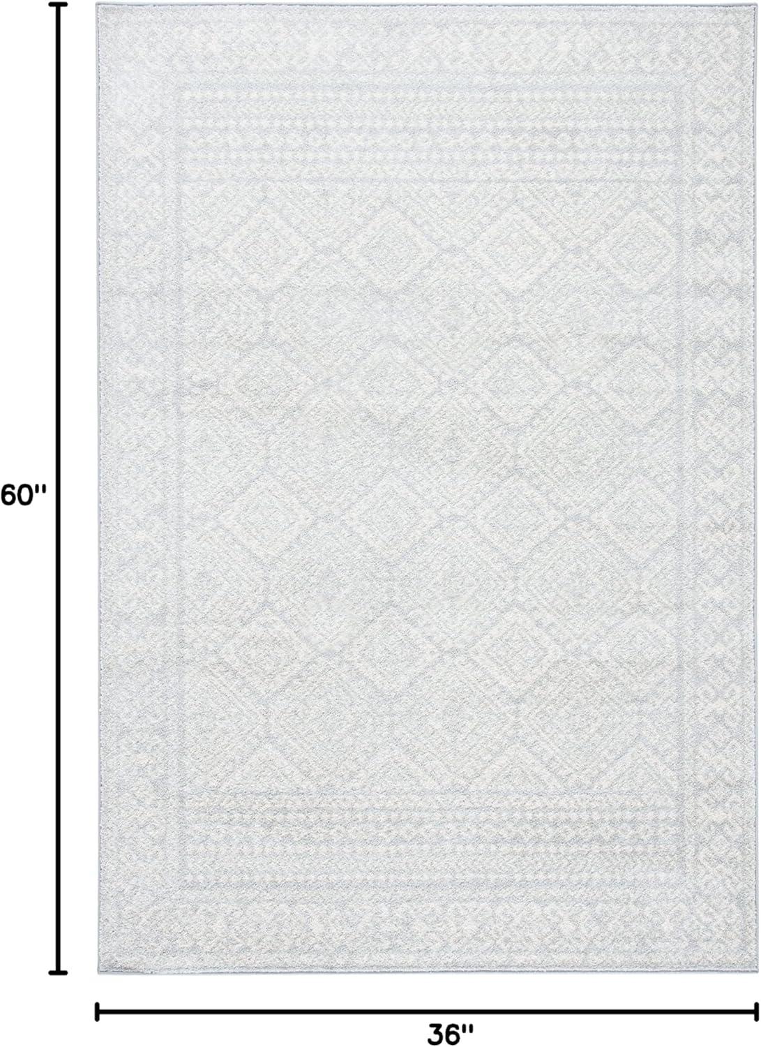 image:imageSAFAVIEH Area Rug 8x10 Tulum Collection Large Ivory amp Grey Moroccan Boho Distressed Design NonShedding amp Easy to Clean Ideal for Living Room Bedroom Dining Space TUL264ALight GreyIvory
