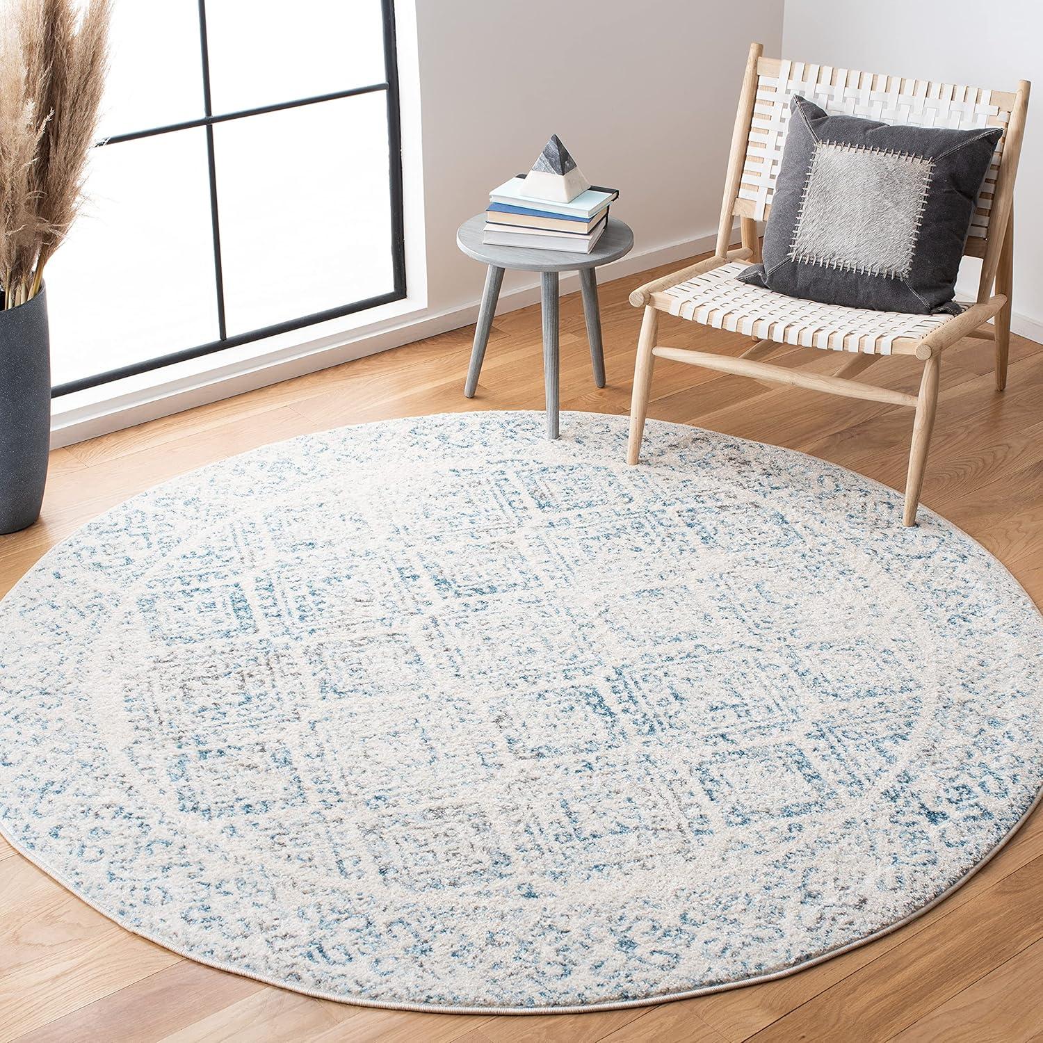 image:imageSAFAVIEH Area Rug 8x10 Tulum Collection Large Ivory amp Grey Moroccan Boho Distressed Design NonShedding amp Easy to Clean Ideal for Living Room Bedroom Dining Space TUL264AIvoryTurquoise