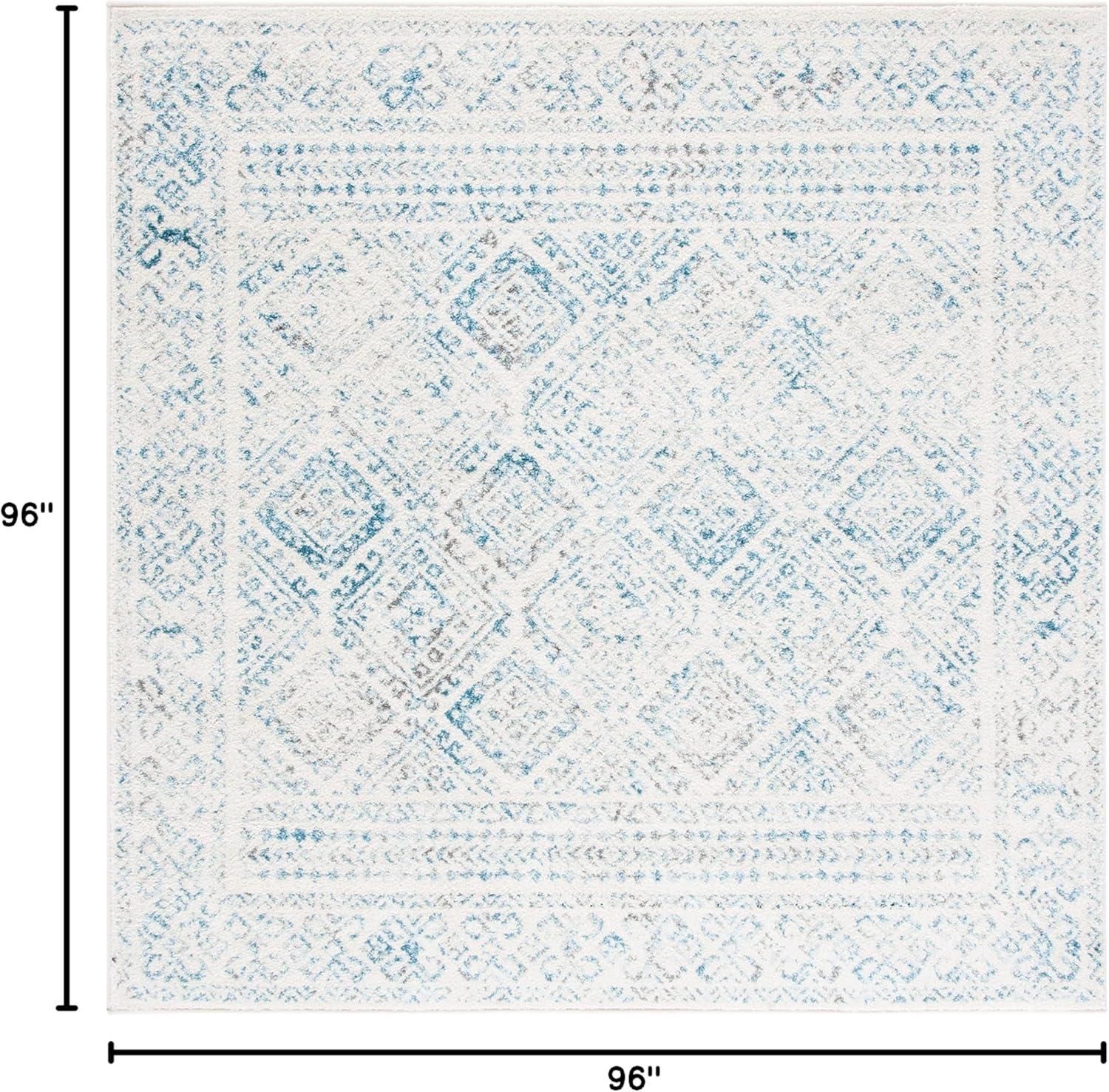 image:imageSAFAVIEH Area Rug 8x10 Tulum Collection Large Ivory amp Grey Moroccan Boho Distressed Design NonShedding amp Easy to Clean Ideal for Living Room Bedroom Dining Space TUL264AIvoryTurquoise