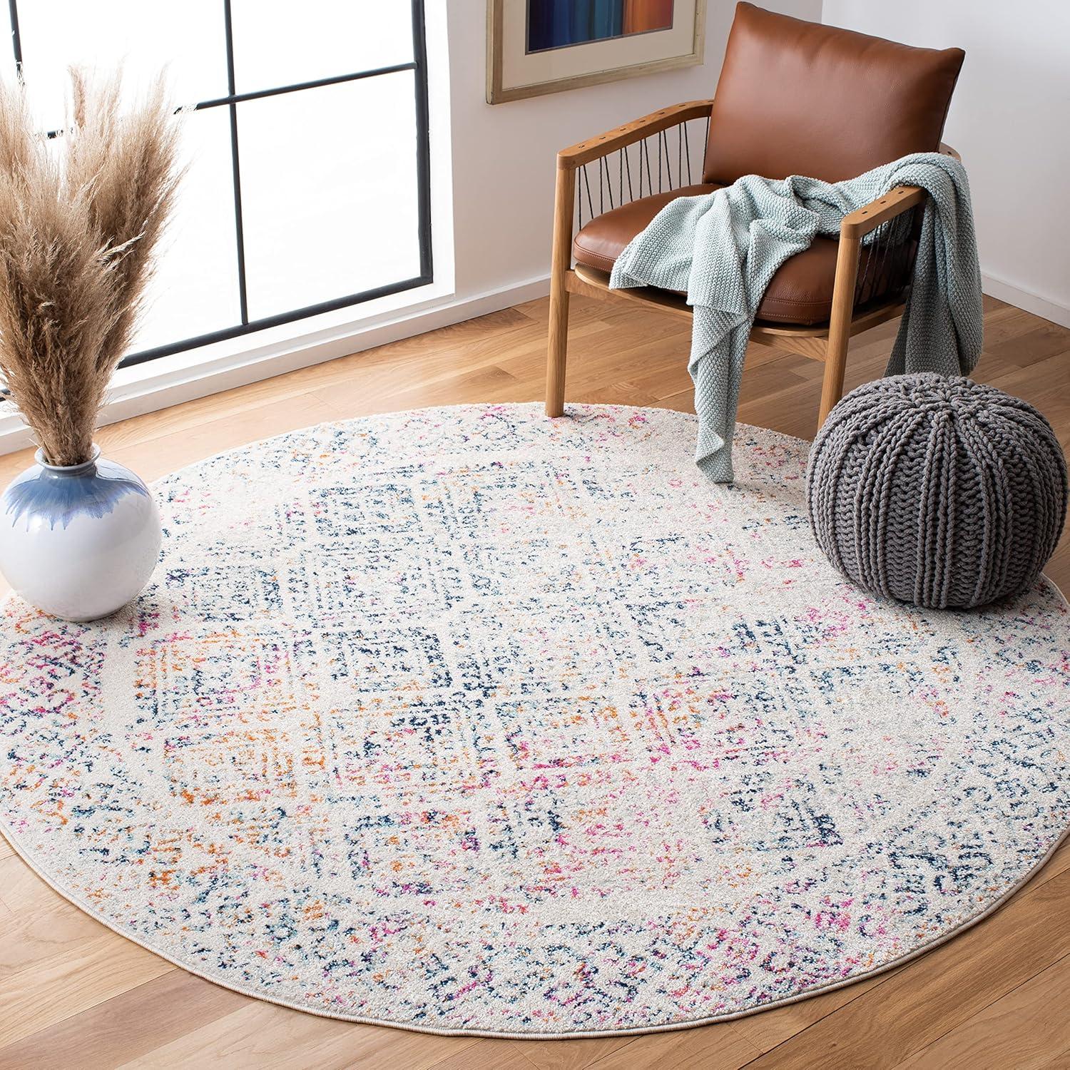 image:imageSAFAVIEH Area Rug 8x10 Tulum Collection Large Ivory amp Grey Moroccan Boho Distressed Design NonShedding amp Easy to Clean Ideal for Living Room Bedroom Dining Space TUL264AIvoryDark Blue