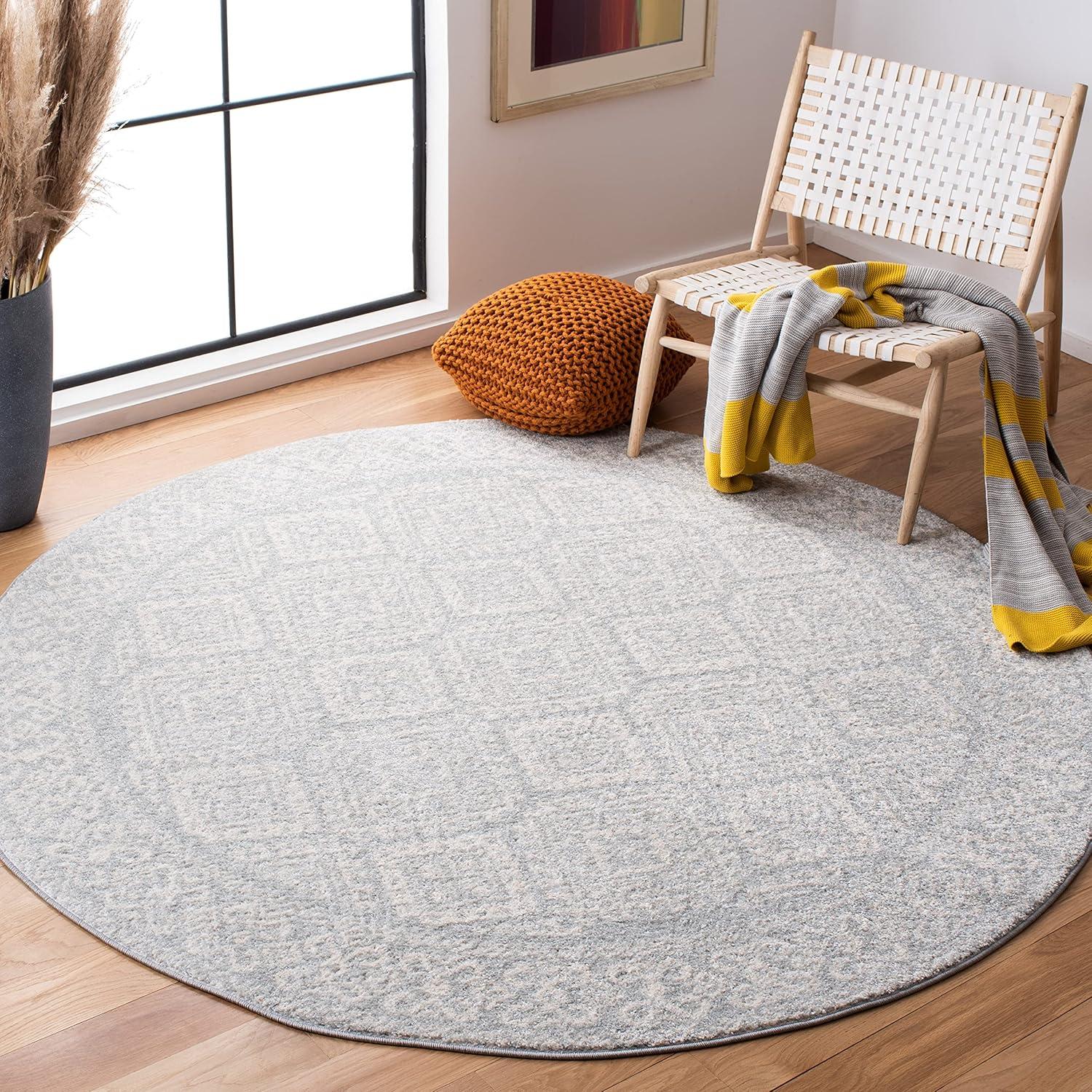 image:imageSAFAVIEH Area Rug 8x10 Tulum Collection Large Ivory amp Grey Moroccan Boho Distressed Design NonShedding amp Easy to Clean Ideal for Living Room Bedroom Dining Space TUL264ALight GreyIvory
