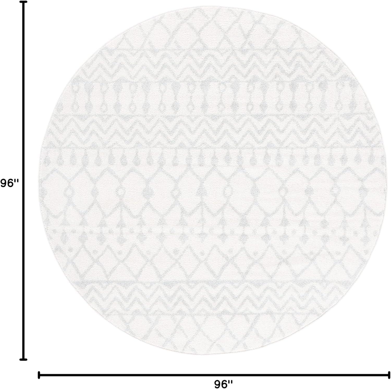 image:imageSAFAVIEH Area Rug 8x10 Tulum Collection Large Navy amp Ivory Moroccan Boho Distressed Design NonShedding amp Easy to Clean Ideal for Living Room Bedroom Dining Space TUL270NIvoryLight Grey