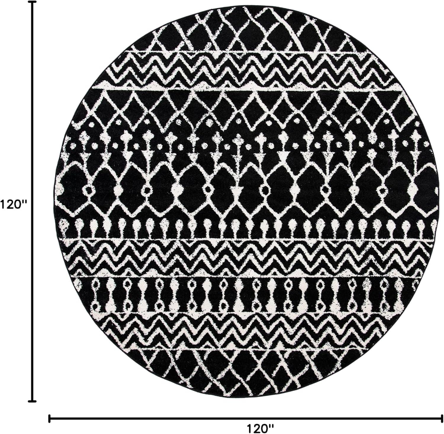 image:imageSAFAVIEH Area Rug 8x10 Tulum Collection Large Navy amp Ivory Moroccan Boho Distressed Design NonShedding amp Easy to Clean Ideal for Living Room Bedroom Dining Space TUL270NBlackIvory