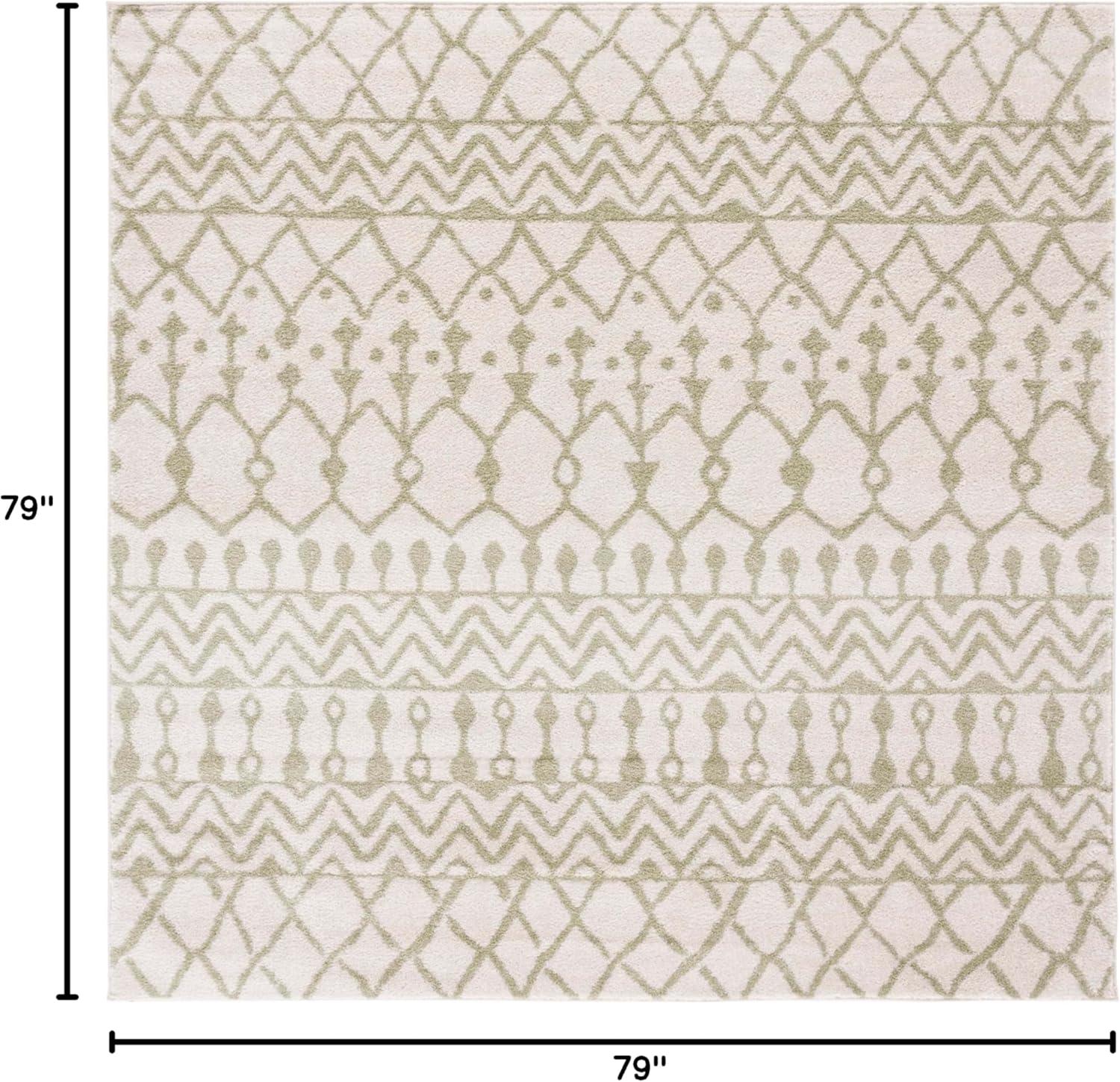 image:imageSAFAVIEH Area Rug 8x10 Tulum Collection Large Navy amp Ivory Moroccan Boho Distressed Design NonShedding amp Easy to Clean Ideal for Living Room Bedroom Dining Space TUL270NIvorySage