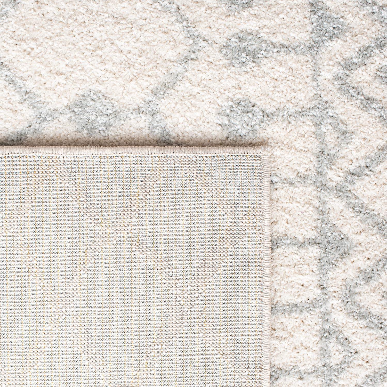 image:imageSAFAVIEH Area Rug 8x10 Tulum Collection Large Navy amp Ivory Moroccan Boho Distressed Design NonShedding amp Easy to Clean Ideal for Living Room Bedroom Dining Space TUL270NIvoryLight Grey