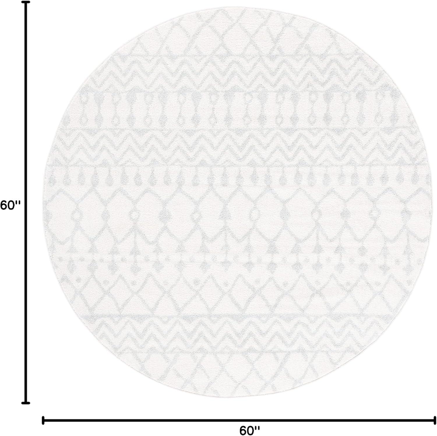 image:imageSAFAVIEH Area Rug 8x10 Tulum Collection Large Navy amp Ivory Moroccan Boho Distressed Design NonShedding amp Easy to Clean Ideal for Living Room Bedroom Dining Space TUL270NIvoryLight Grey
