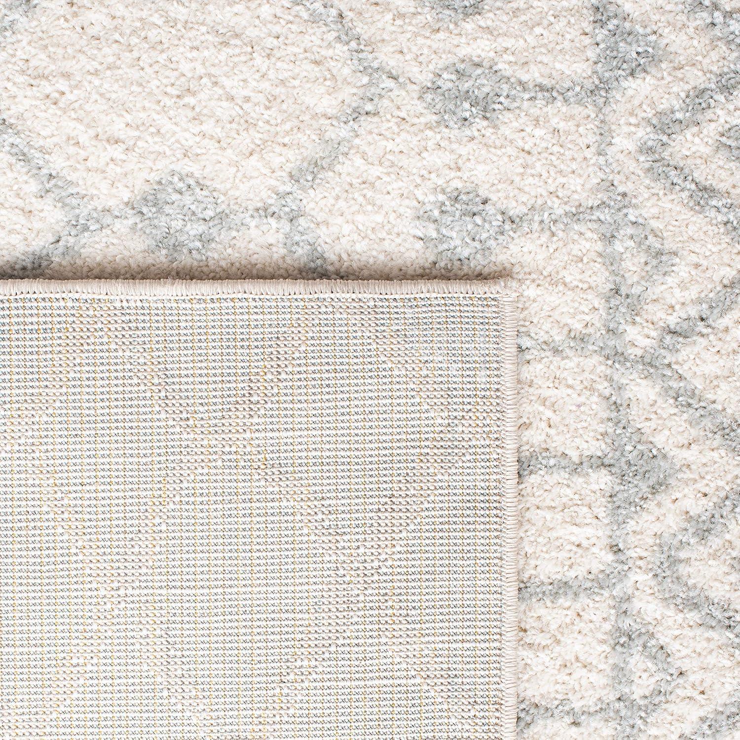 image:imageSAFAVIEH Area Rug 8x10 Tulum Collection Large Navy amp Ivory Moroccan Boho Distressed Design NonShedding amp Easy to Clean Ideal for Living Room Bedroom Dining Space TUL270NIvoryLight Grey