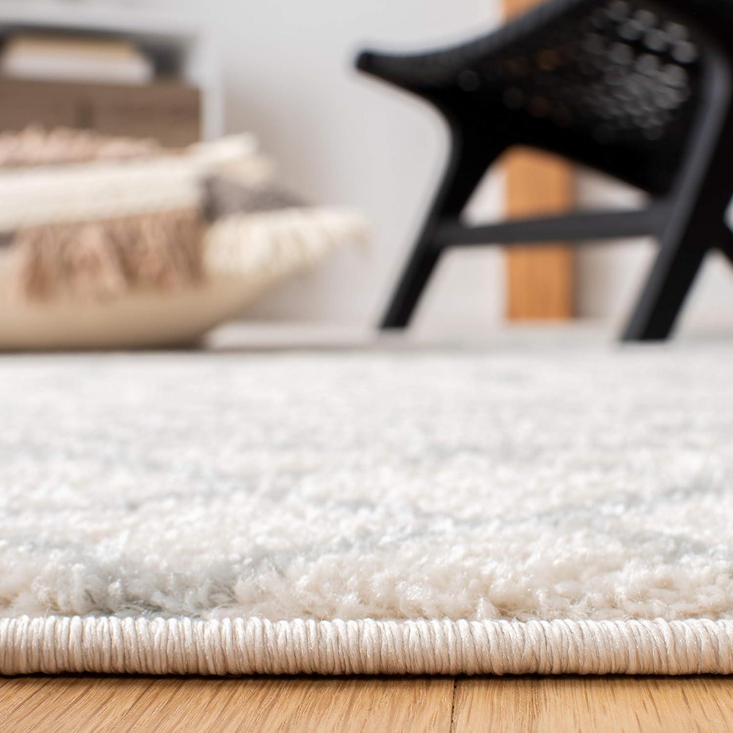 image:imageSAFAVIEH Area Rug 8x10 Tulum Collection Large Navy amp Ivory Moroccan Boho Distressed Design NonShedding amp Easy to Clean Ideal for Living Room Bedroom Dining Space TUL270NIvoryLight Grey