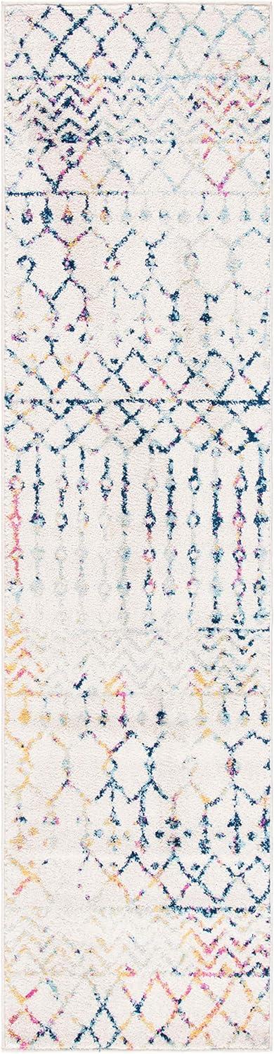 image:imageSAFAVIEH Area Rug 8x10 Tulum Collection Large Navy amp Ivory Moroccan Boho Distressed Design NonShedding amp Easy to Clean Ideal for Living Room Bedroom Dining Space TUL270NIvoryBlue