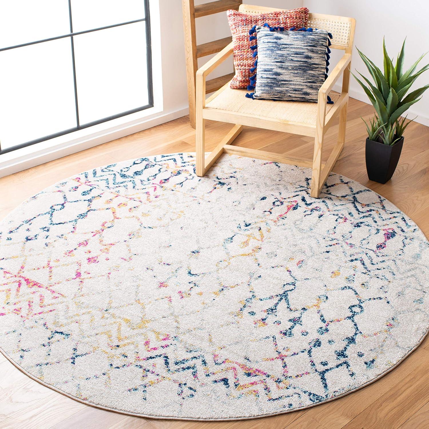 image:imageSAFAVIEH Area Rug 8x10 Tulum Collection Large Navy amp Ivory Moroccan Boho Distressed Design NonShedding amp Easy to Clean Ideal for Living Room Bedroom Dining Space TUL270NIvoryBlue