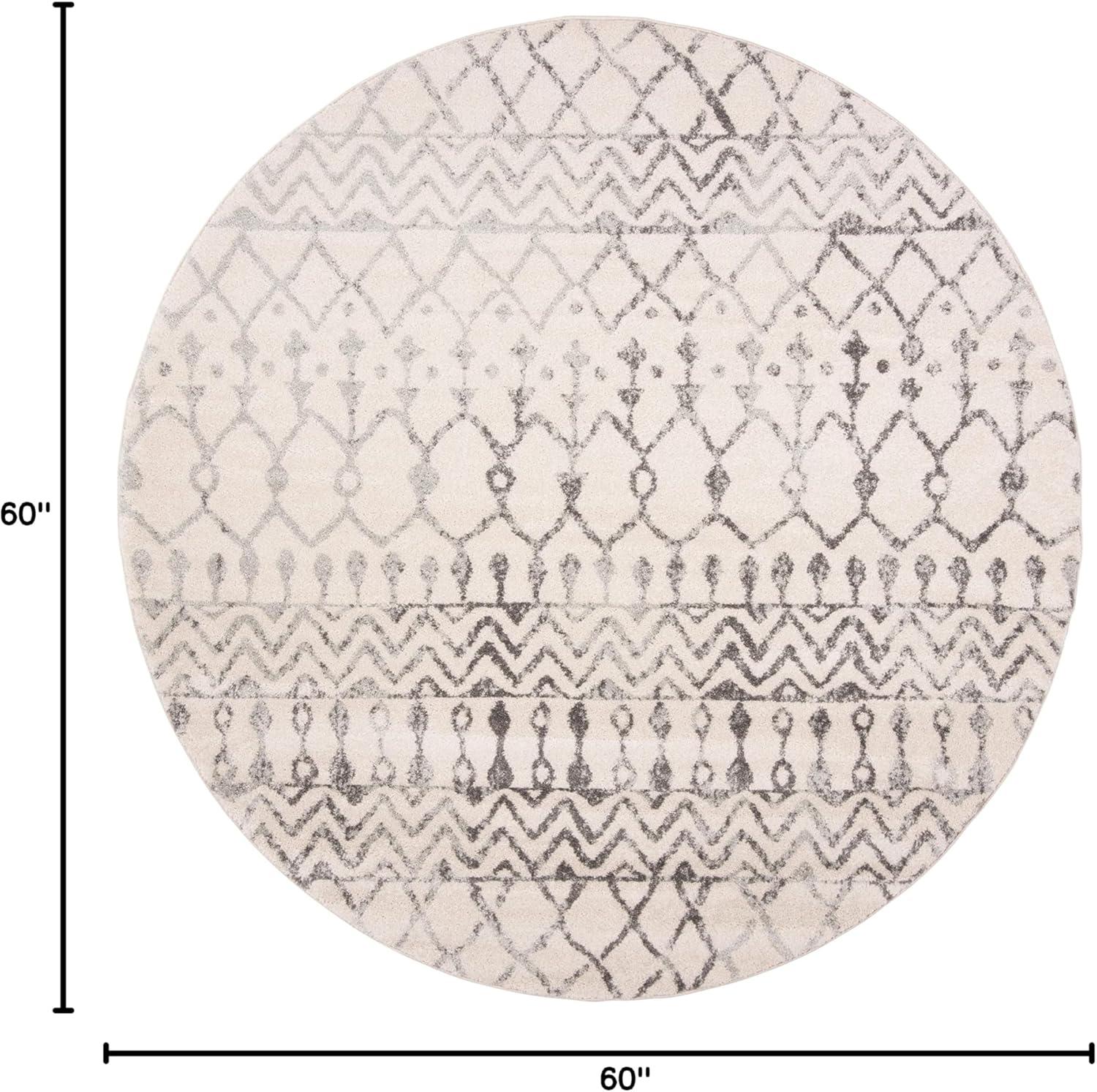 image:imageSAFAVIEH Area Rug 8x10 Tulum Collection Large Navy amp Ivory Moroccan Boho Distressed Design NonShedding amp Easy to Clean Ideal for Living Room Bedroom Dining Space TUL270NIvoryGrey