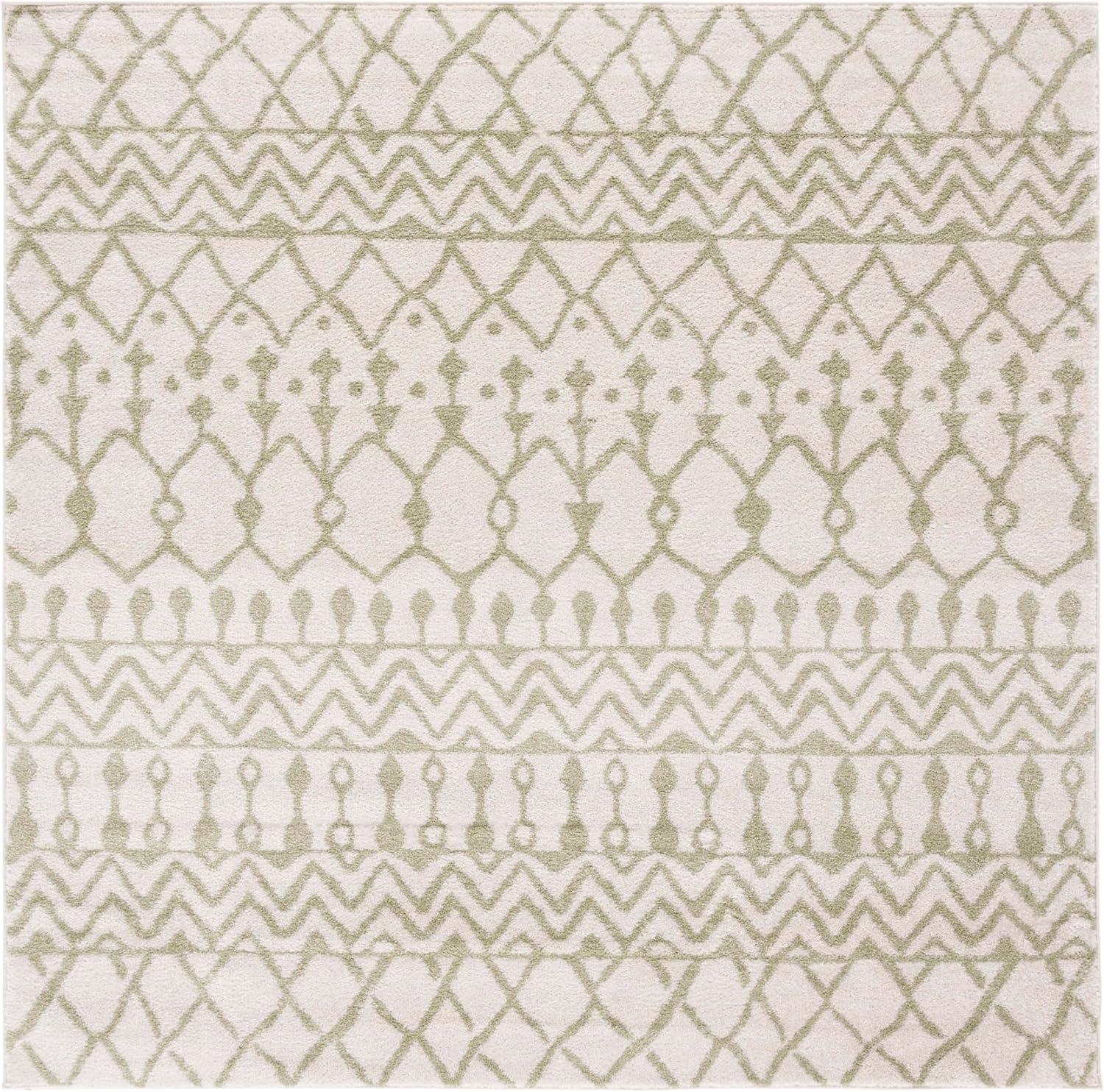 image:imageSAFAVIEH Area Rug 8x10 Tulum Collection Large Navy amp Ivory Moroccan Boho Distressed Design NonShedding amp Easy to Clean Ideal for Living Room Bedroom Dining Space TUL270NIvorySage