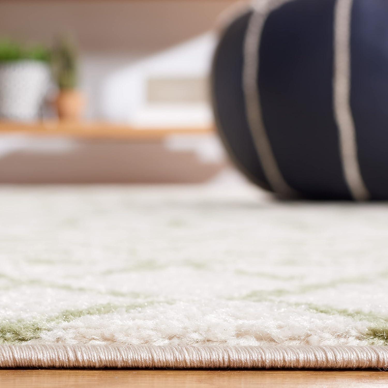 image:imageSAFAVIEH Area Rug 8x10 Tulum Collection Large Navy amp Ivory Moroccan Boho Distressed Design NonShedding amp Easy to Clean Ideal for Living Room Bedroom Dining Space TUL270NIvorySage