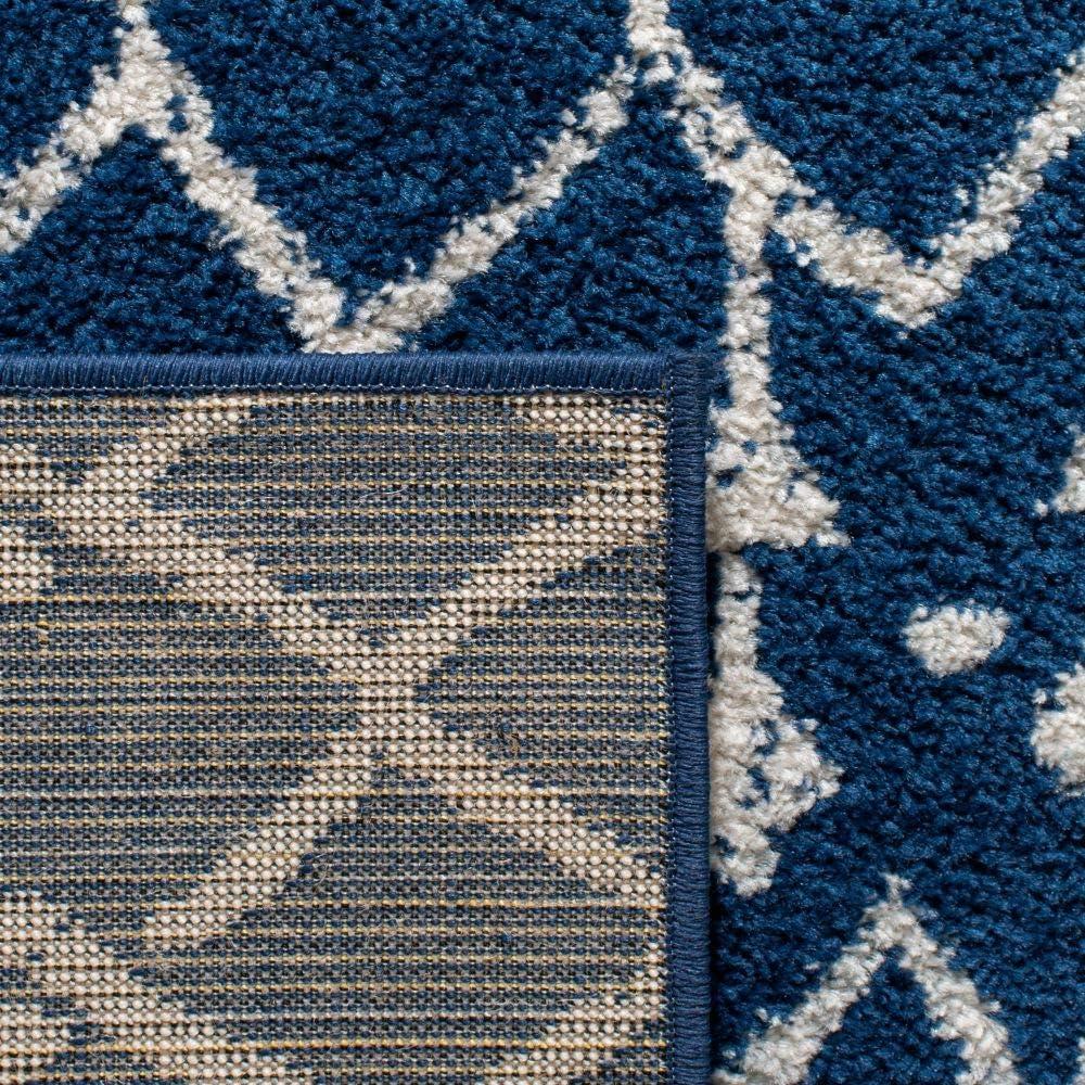 image:imageSAFAVIEH Area Rug 8x10 Tulum Collection Large Navy amp Ivory Moroccan Boho Distressed Design NonShedding amp Easy to Clean Ideal for Living Room Bedroom Dining Space TUL270NNavyIvory