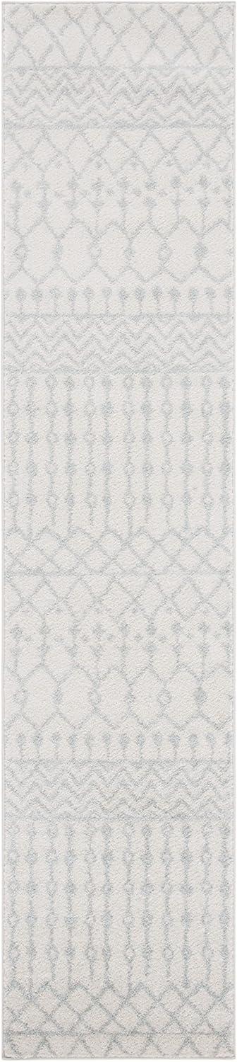 image:imageSAFAVIEH Area Rug 8x10 Tulum Collection Large Navy amp Ivory Moroccan Boho Distressed Design NonShedding amp Easy to Clean Ideal for Living Room Bedroom Dining Space TUL270NIvoryLight Grey