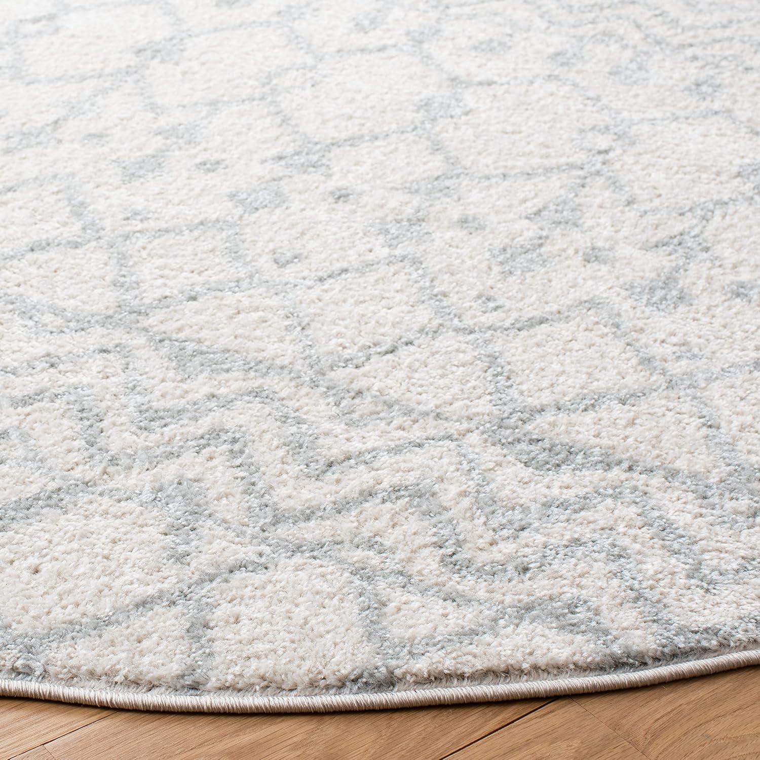 image:imageSAFAVIEH Area Rug 8x10 Tulum Collection Large Navy amp Ivory Moroccan Boho Distressed Design NonShedding amp Easy to Clean Ideal for Living Room Bedroom Dining Space TUL270NIvoryLight Grey