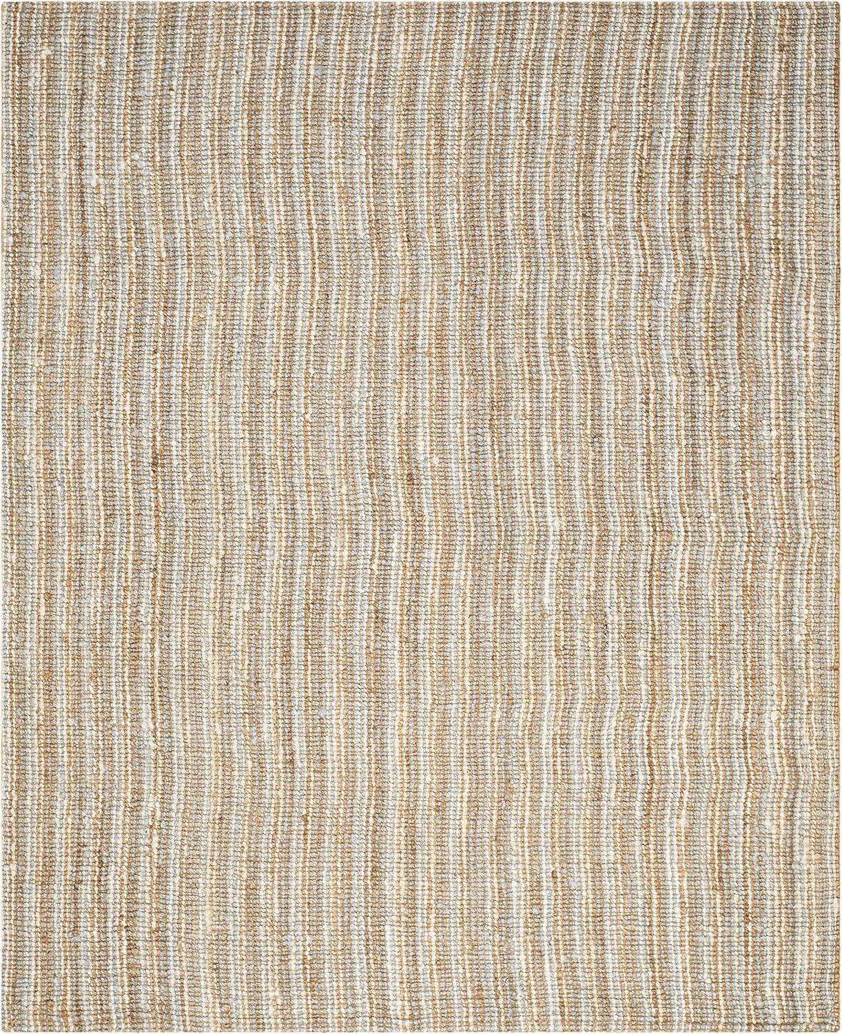 image:imageSAFAVIEH Area Rug 9x12 Natural Fiber Collection Large Natural Brown Handmade Jute Farmhouse Style Chunky Textured Thick Pile NF447AGreyNatural