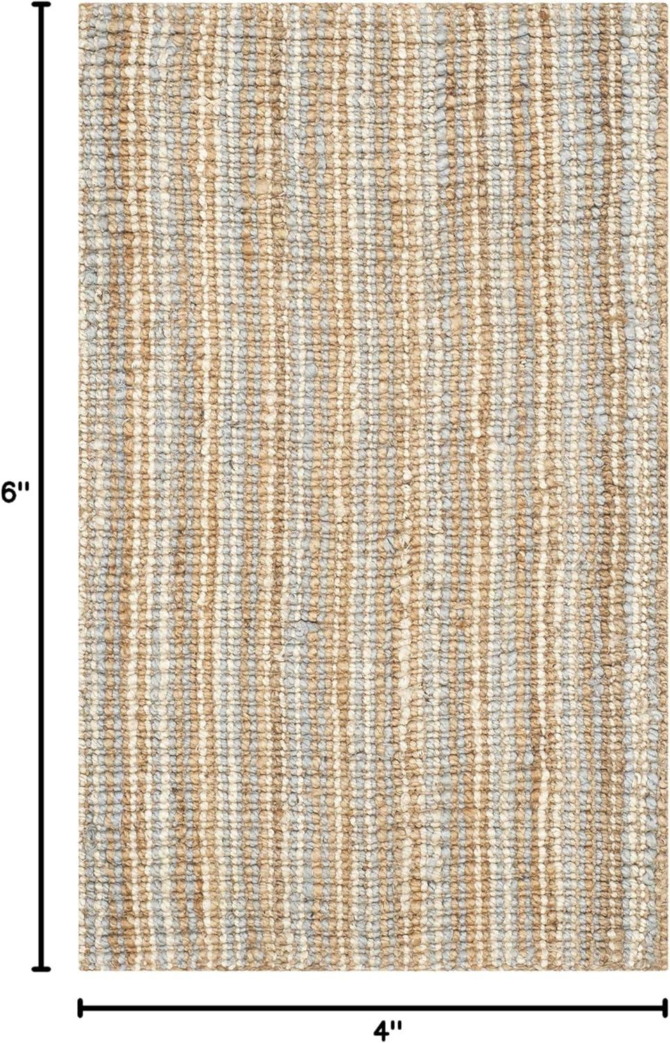 image:imageSAFAVIEH Area Rug 9x12 Natural Fiber Collection Large Natural Brown Handmade Jute Farmhouse Style Chunky Textured Thick Pile NF447AGreyNatural
