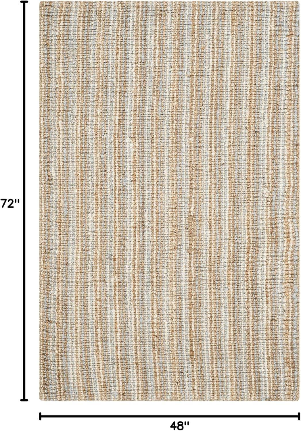 image:imageSAFAVIEH Area Rug 9x12 Natural Fiber Collection Large Natural Brown Handmade Jute Farmhouse Style Chunky Textured Thick Pile NF447AGreyNatural