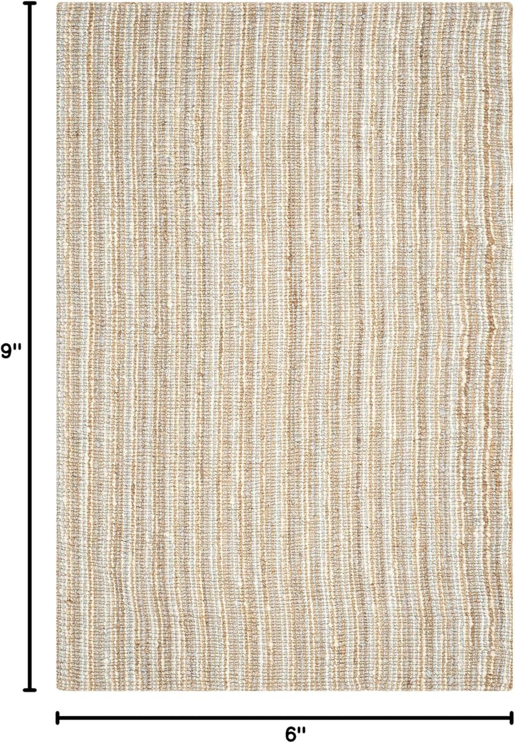 image:imageSAFAVIEH Area Rug 9x12 Natural Fiber Collection Large Natural Brown Handmade Jute Farmhouse Style Chunky Textured Thick Pile NF447AGreyNatural