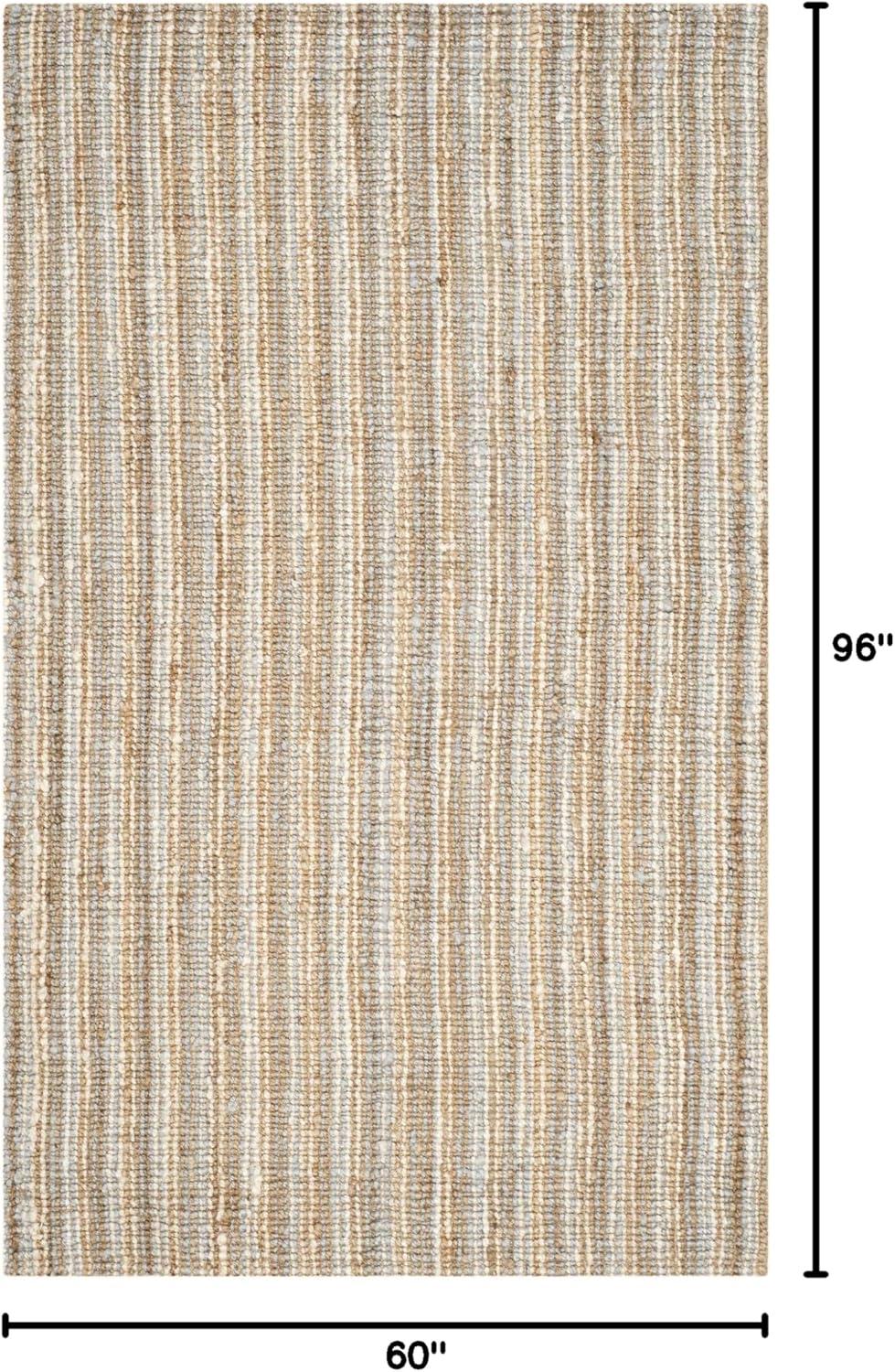 image:imageSAFAVIEH Area Rug 9x12 Natural Fiber Collection Large Natural Brown Handmade Jute Farmhouse Style Chunky Textured Thick Pile NF447AGreyNatural