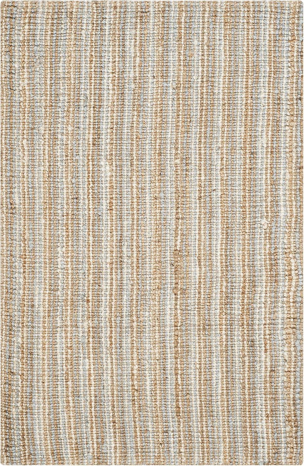image:imageSAFAVIEH Area Rug 9x12 Natural Fiber Collection Large Natural Brown Handmade Jute Farmhouse Style Chunky Textured Thick Pile NF447AGreyNatural