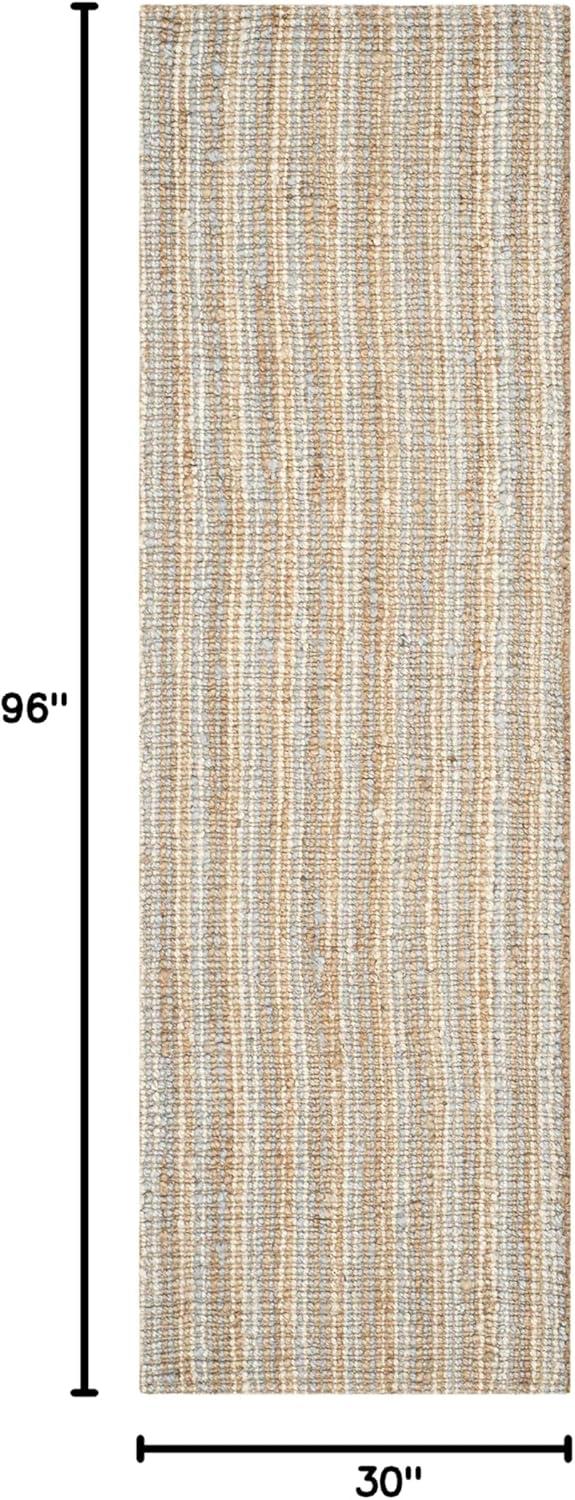image:imageSAFAVIEH Area Rug 9x12 Natural Fiber Collection Large Natural Brown Handmade Jute Farmhouse Style Chunky Textured Thick Pile NF447AGreyNatural