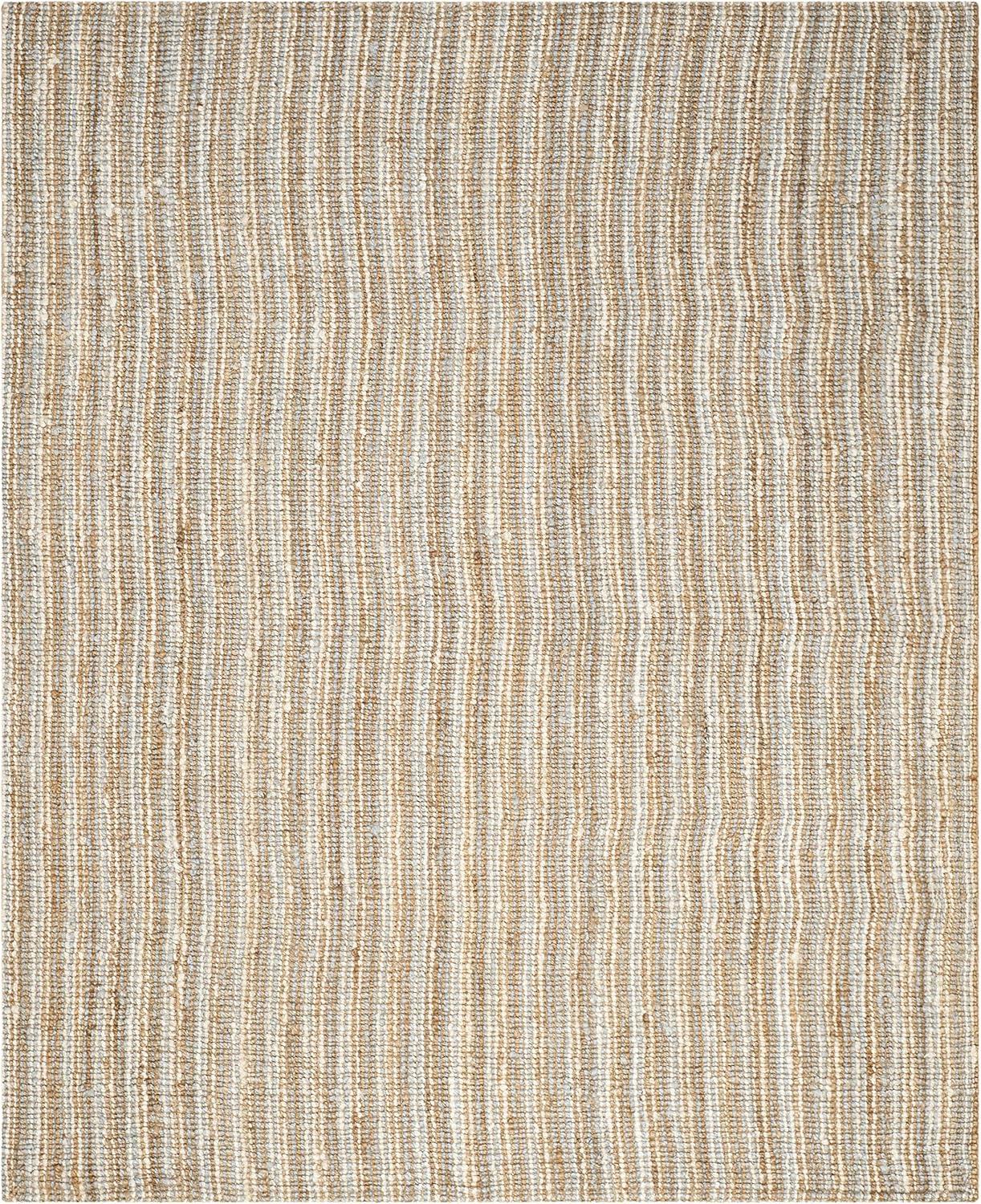 image:imageSAFAVIEH Area Rug 9x12 Natural Fiber Collection Large Natural Brown Handmade Jute Farmhouse Style Chunky Textured Thick Pile NF447AGreyNatural