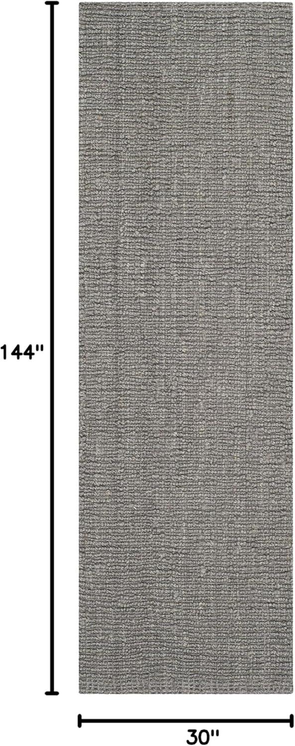 image:imageSAFAVIEH Area Rug 9x12 Natural Fiber Collection Large Natural Brown Handmade Jute Farmhouse Style Chunky Textured Thick Pile NF447ALight Grey