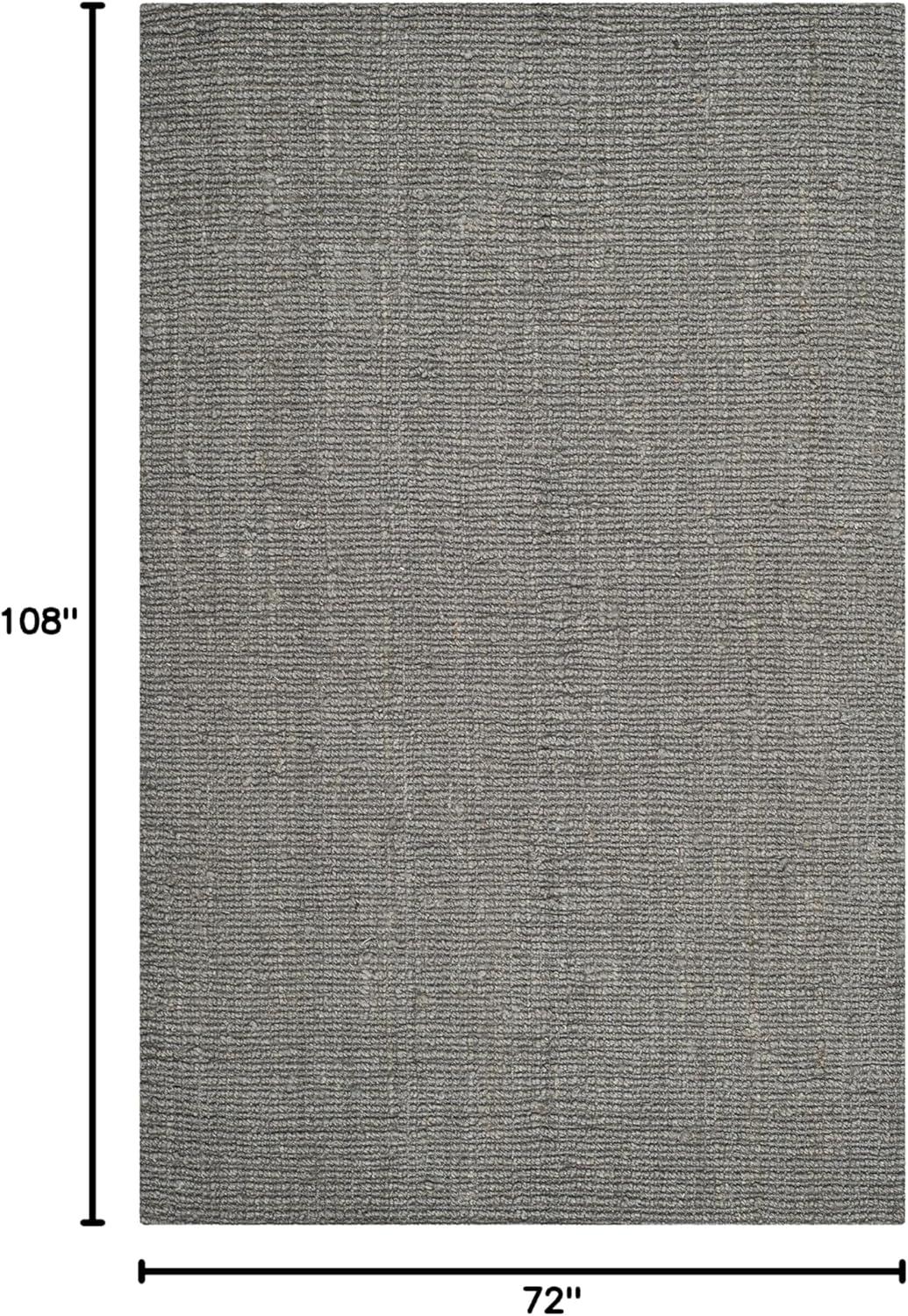 image:imageSAFAVIEH Area Rug 9x12 Natural Fiber Collection Large Natural Brown Handmade Jute Farmhouse Style Chunky Textured Thick Pile NF447ALight Grey