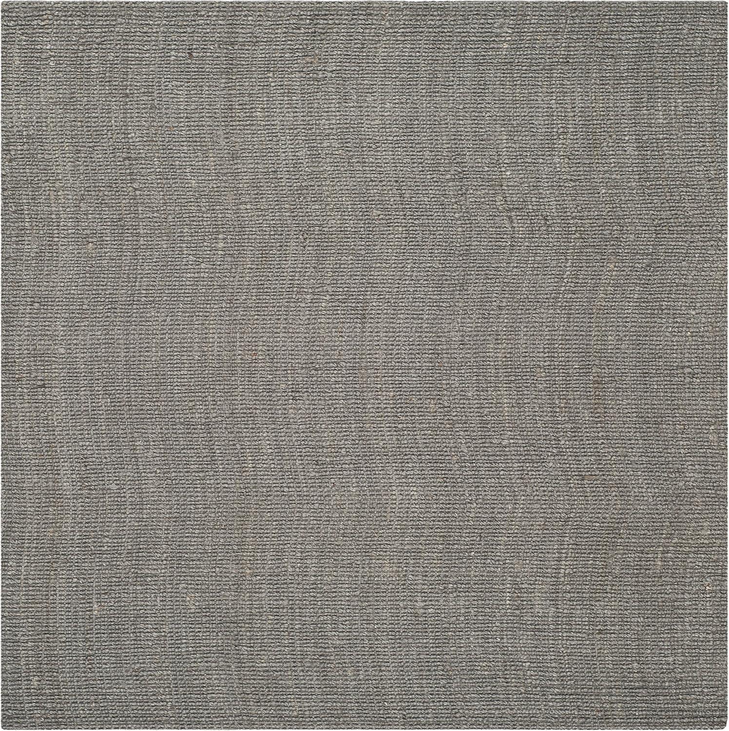 image:imageSAFAVIEH Area Rug 9x12 Natural Fiber Collection Large Natural Brown Handmade Jute Farmhouse Style Chunky Textured Thick Pile NF447ALight Grey