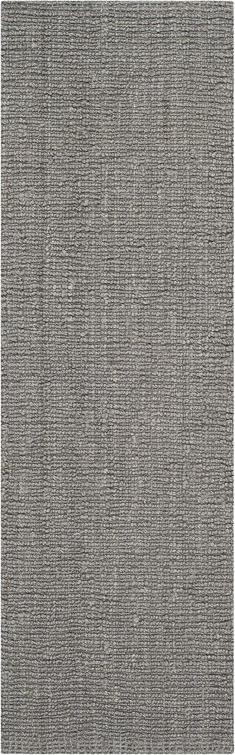 image:imageSAFAVIEH Area Rug 9x12 Natural Fiber Collection Large Natural Brown Handmade Jute Farmhouse Style Chunky Textured Thick Pile NF447ALight Grey