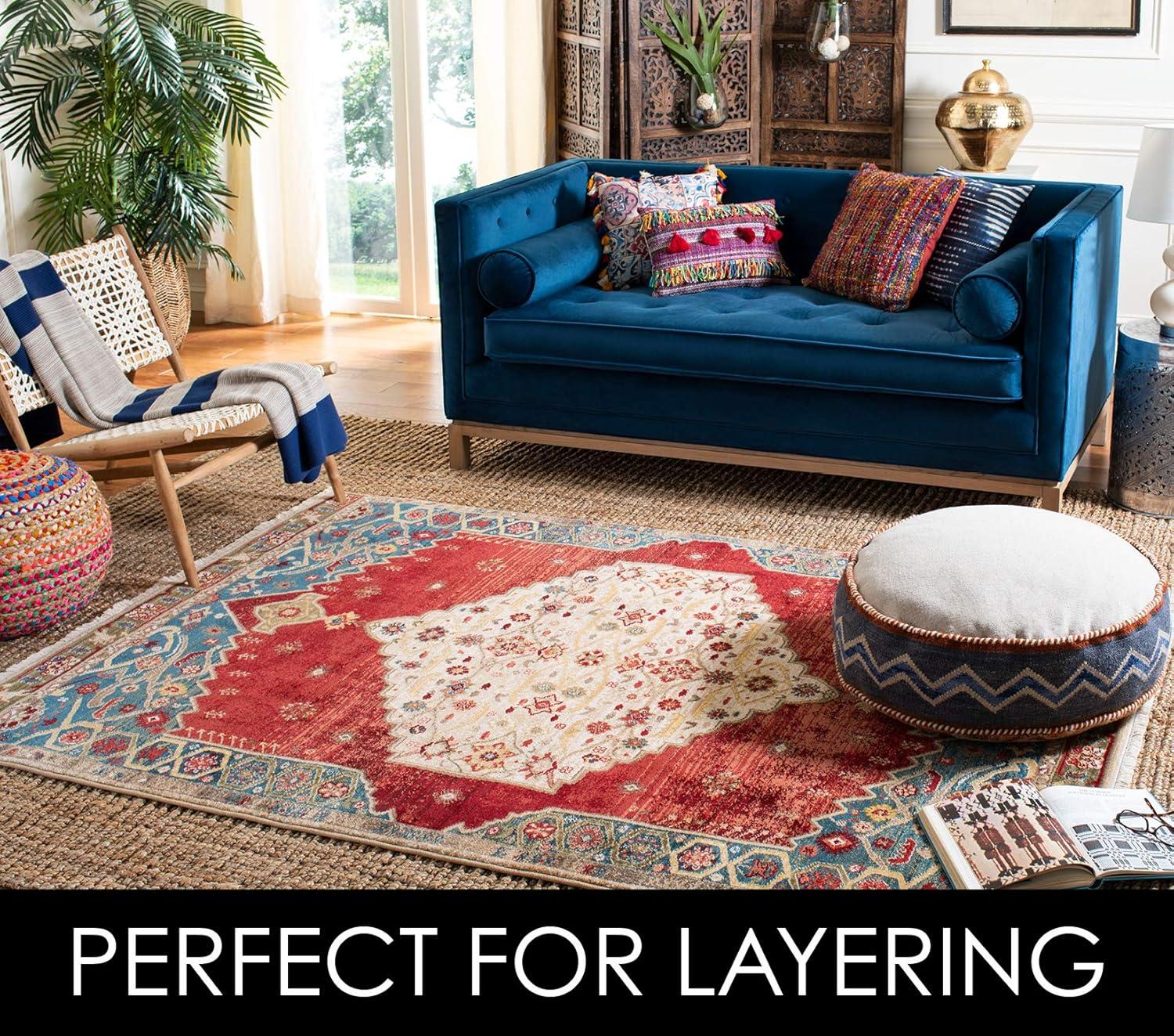 image:imageSAFAVIEH Area Rug 9x12 Natural Fiber Collection Large Natural Brown Handmade Jute Farmhouse Style Chunky Textured Thick Pile NF447ANatural