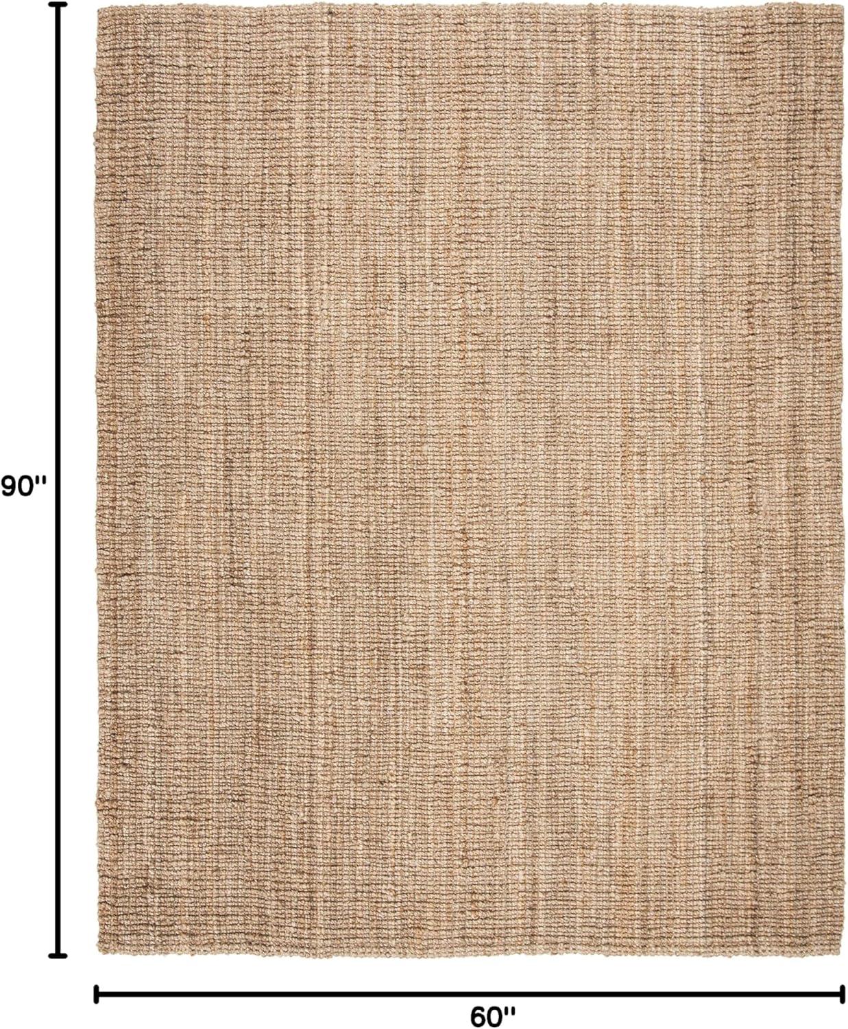 image:imageSAFAVIEH Area Rug 9x12 Natural Fiber Collection Large Natural Brown Handmade Jute Farmhouse Style Chunky Textured Thick Pile NF447ANatural